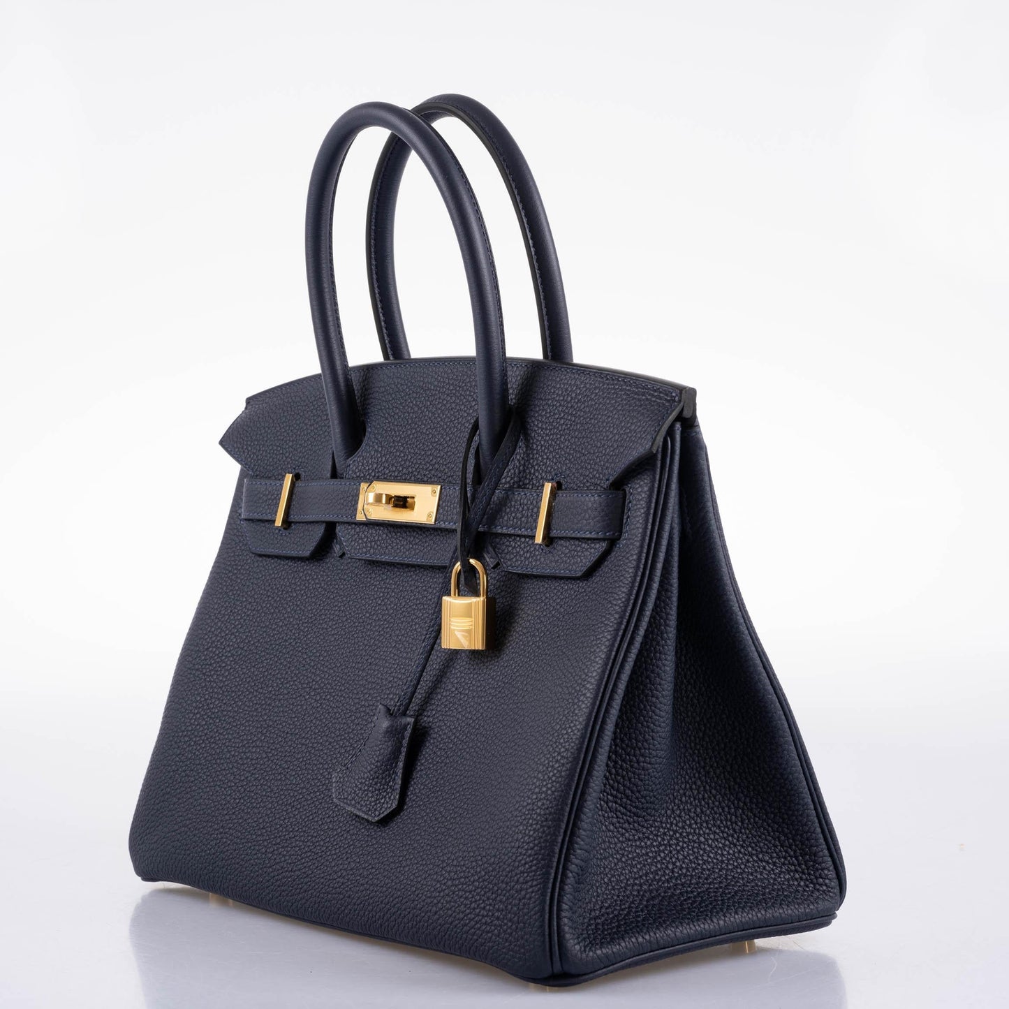 HermesBirkin 30 Bleu (Blue) Nuit Togo with Gold Hardware - 2021, Z