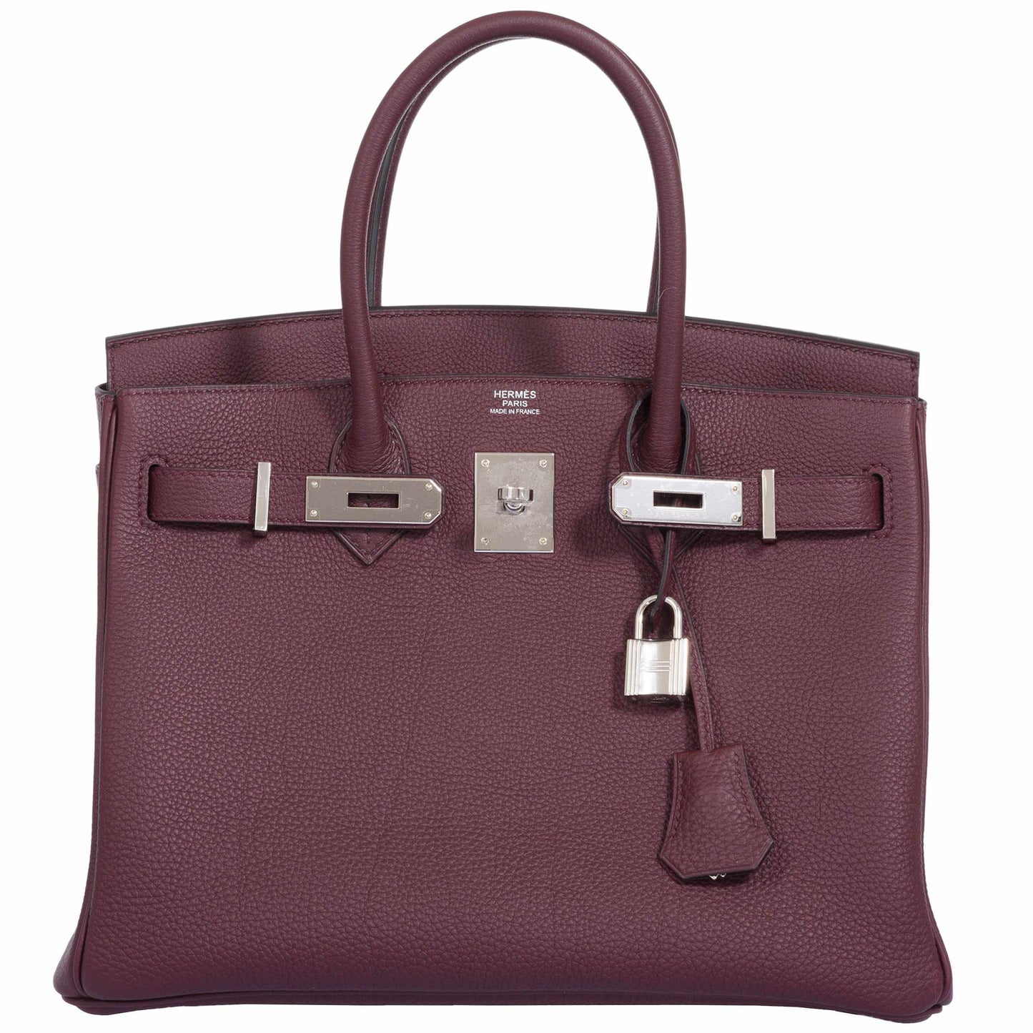 HermesBirkin 30 Bordeaux Togo Palladium Hardware