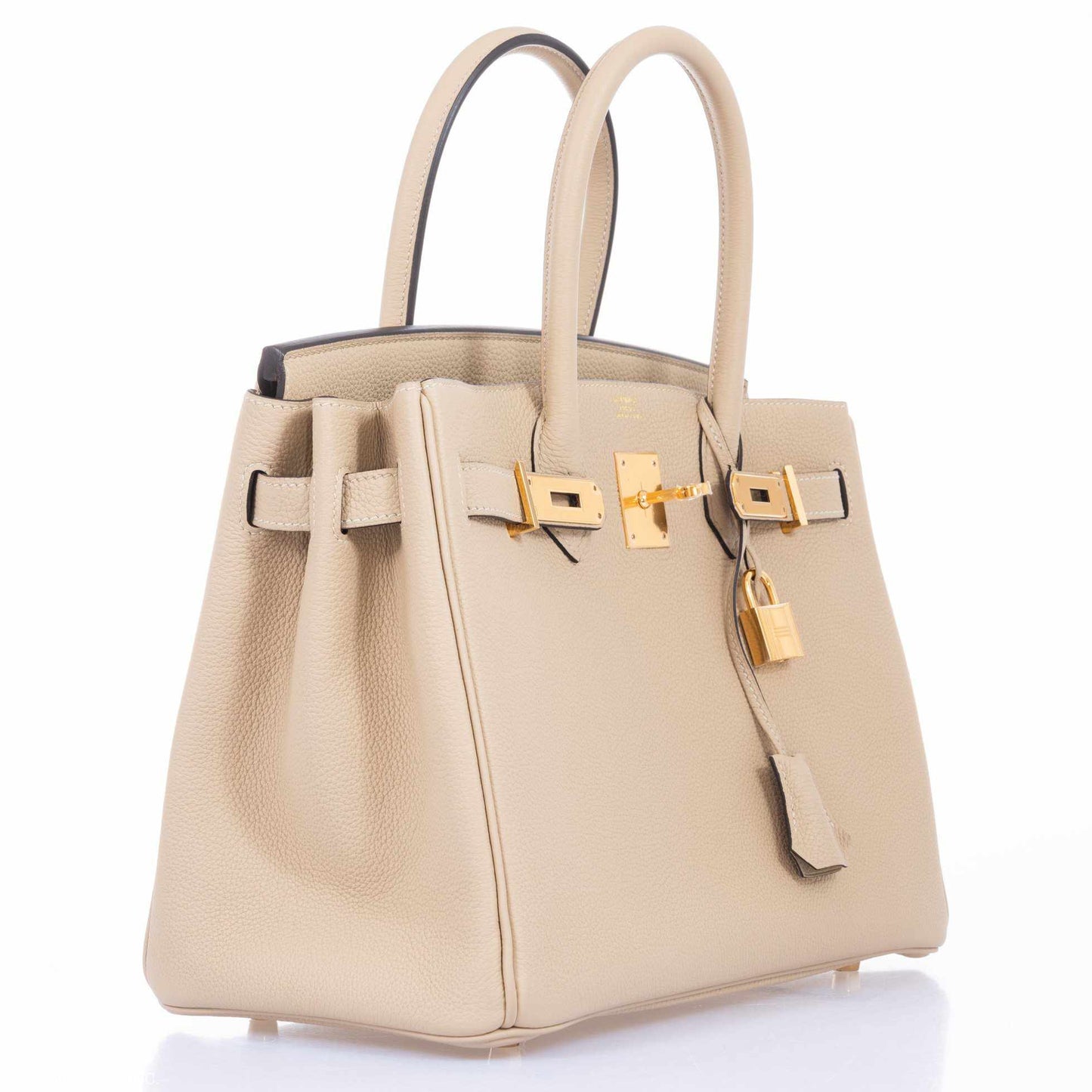 HermesBirkin 30 Craie Togo Rose Gold Hardware