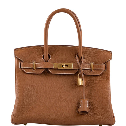 HermesBirkin 30 Gold Togo Gold Hardware