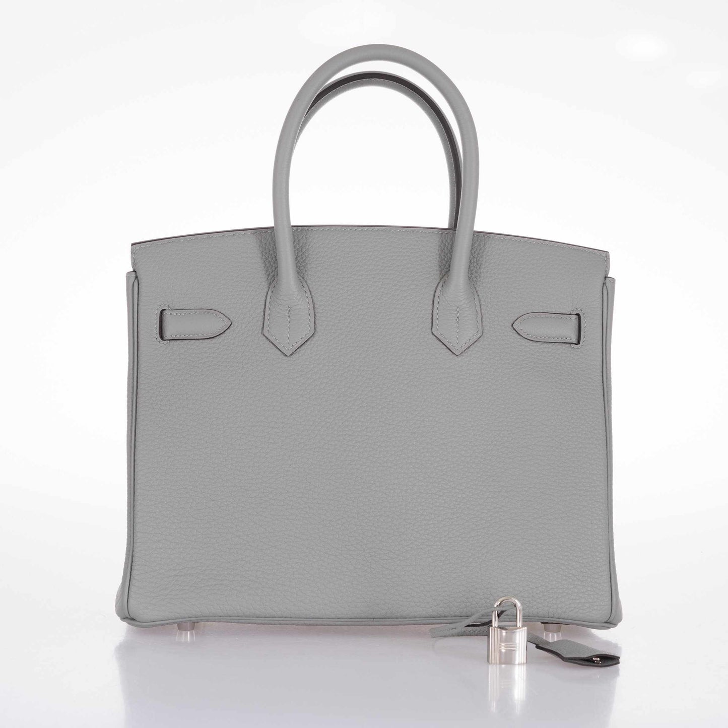 HermesBirkin 30 Gris Mouette Gray Togo Palladium Hardware