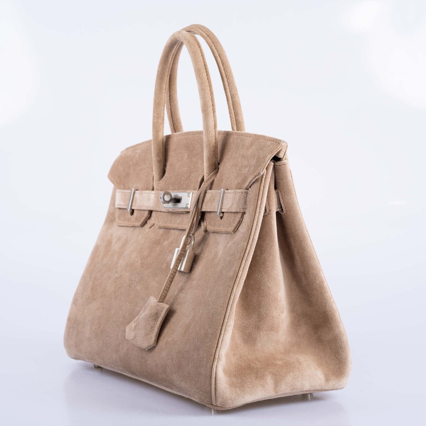HermesBirkin 30 Gris Perle Doblis Palladium Hardware
