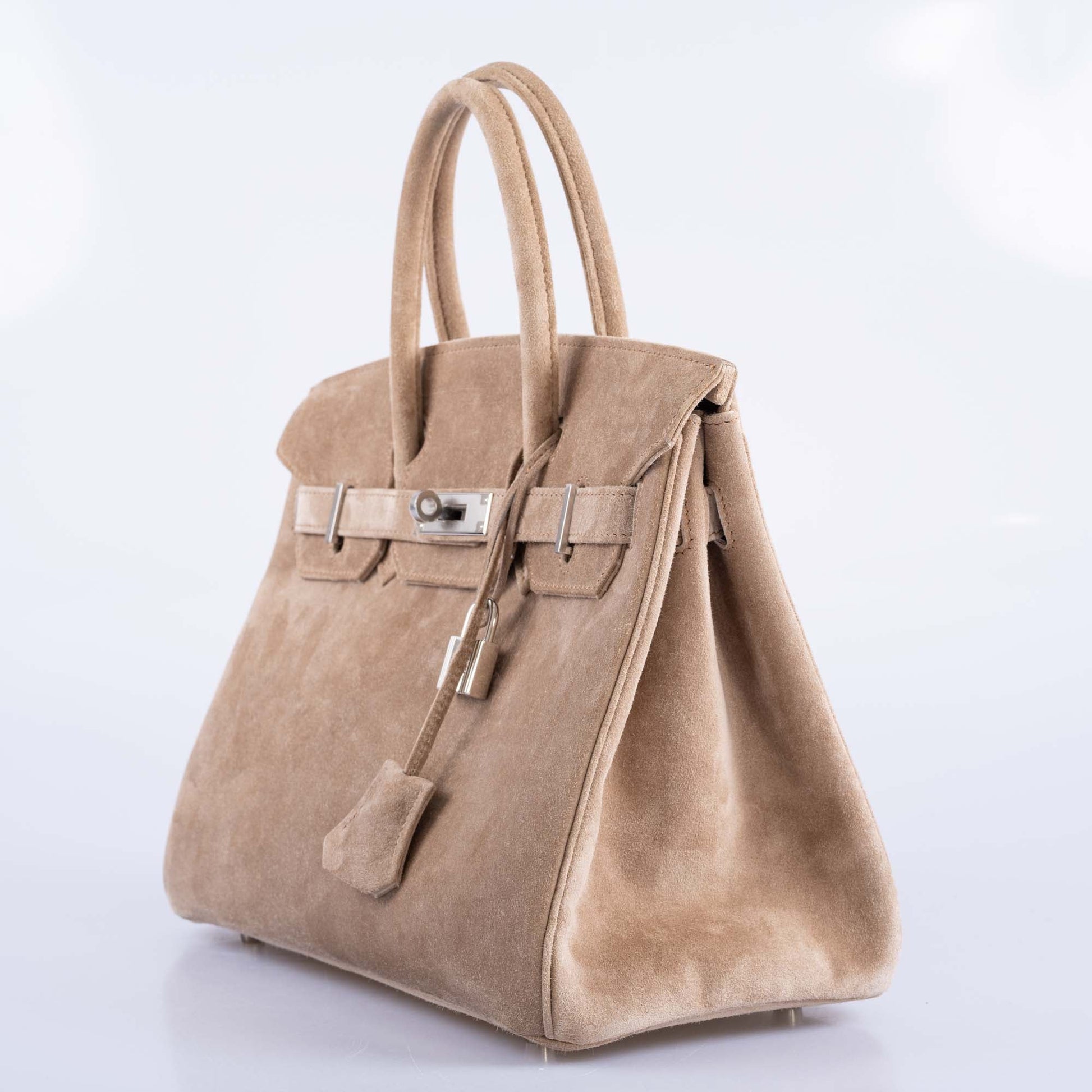 HermesBirkin 30 Gris Perle Doblis Palladium Hardware