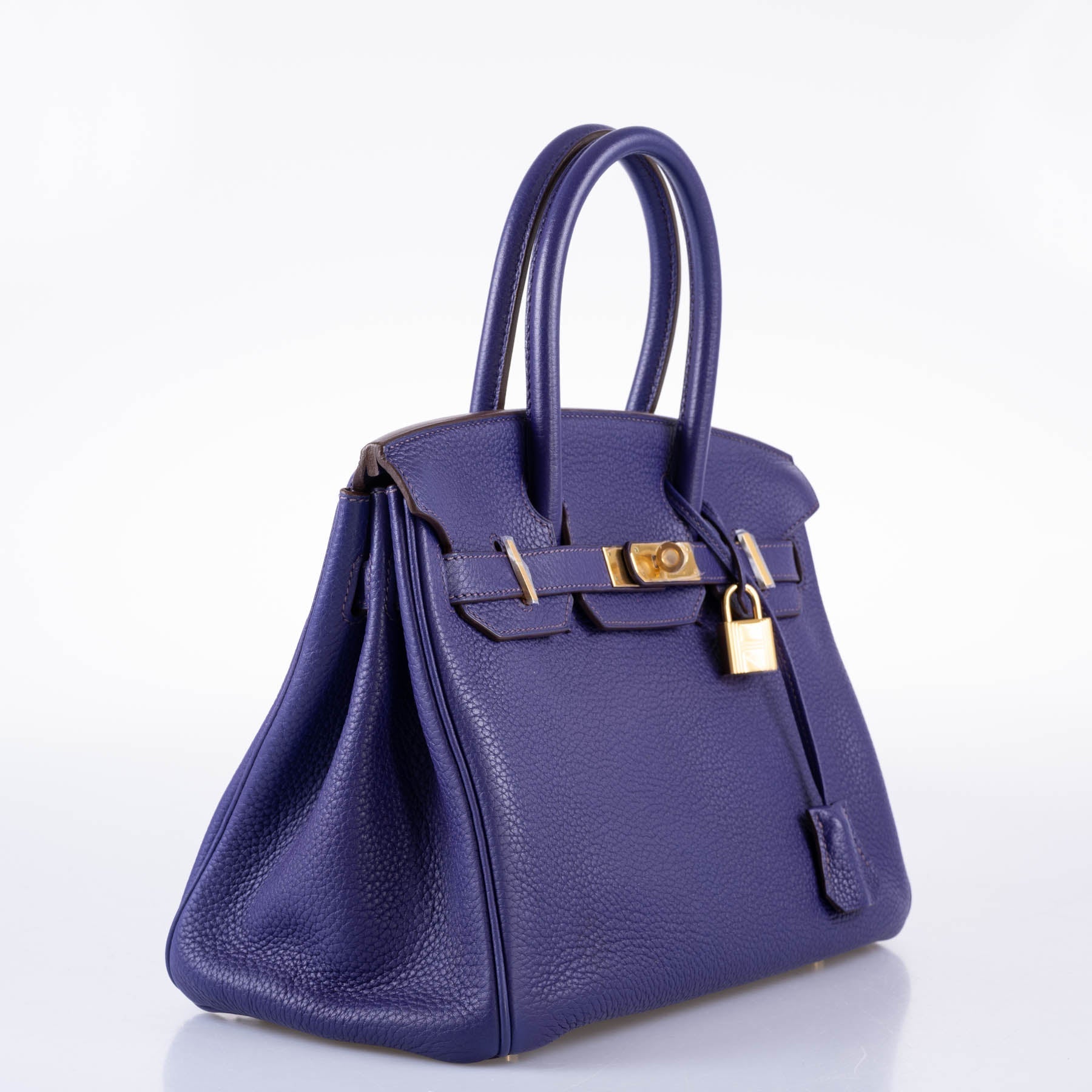 HermesBirkin 30 Iris Togo with Gold Hardware