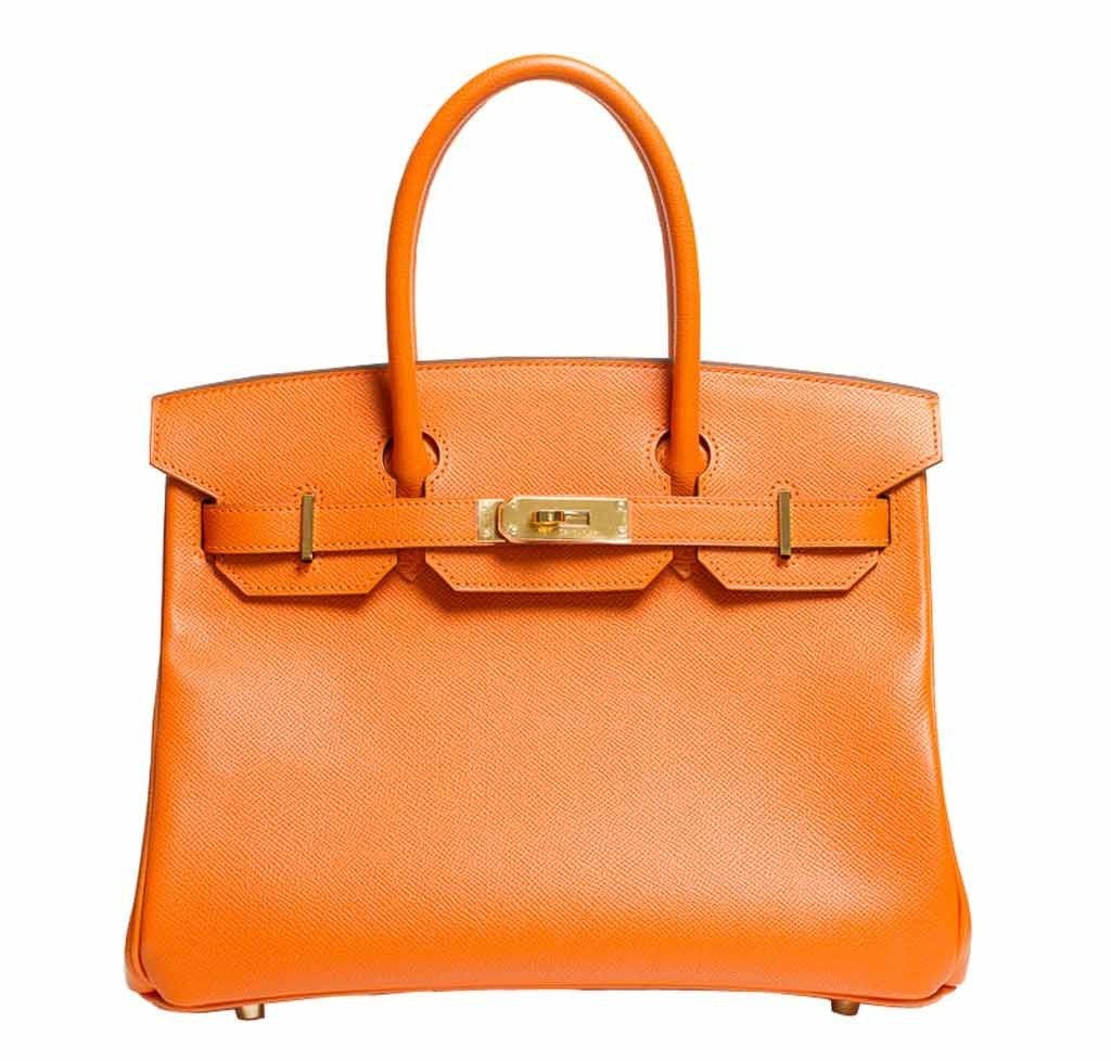 HermesBirkin 30 Bag Orange GHW
