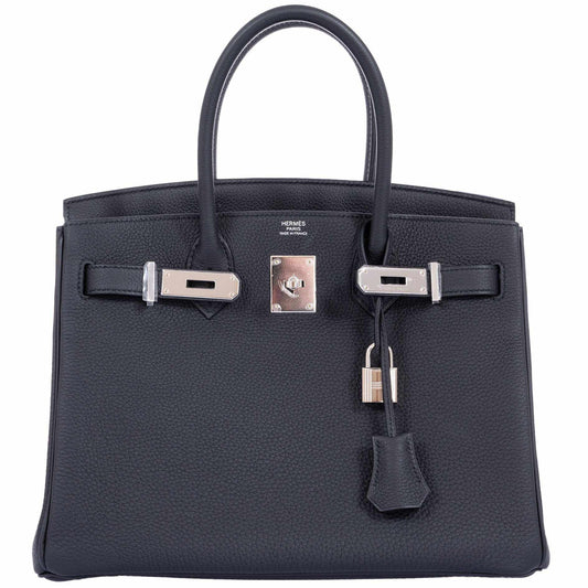 HermesBirkin 30 Plomb Togo Palladium Hardware