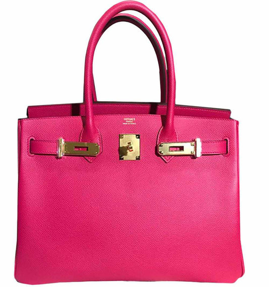 HermesBirkin 30 Rose Extreme Epsom Gold Hardware - D