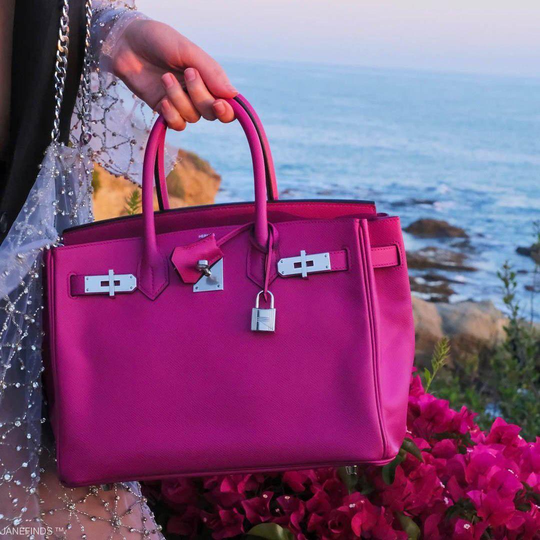HermesBirkin 30 Rose Pourpre Epsom with Palladium Hardware - 2018, C