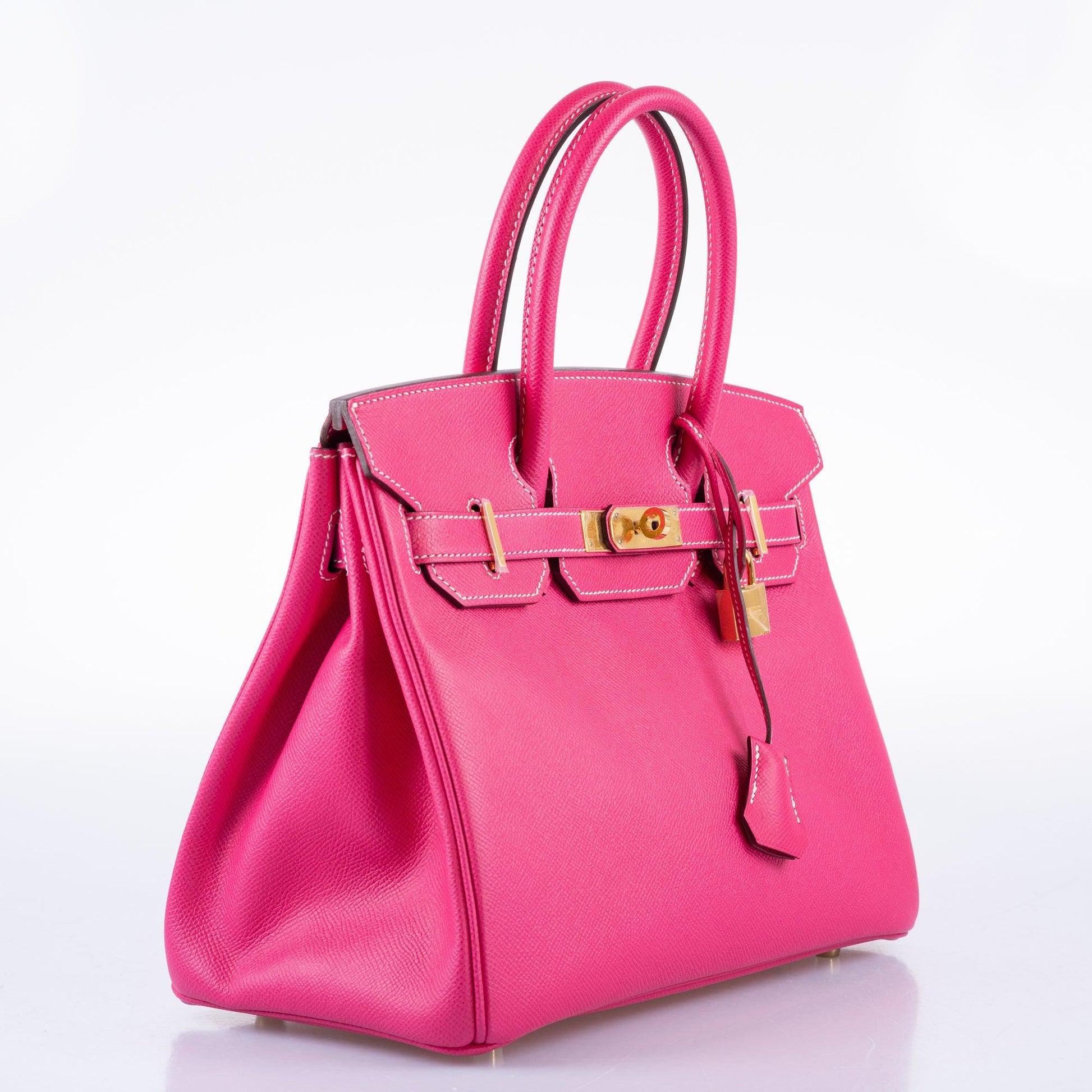 HermesBirkin 30 Rose Tyrien Epsom Gold Hardware