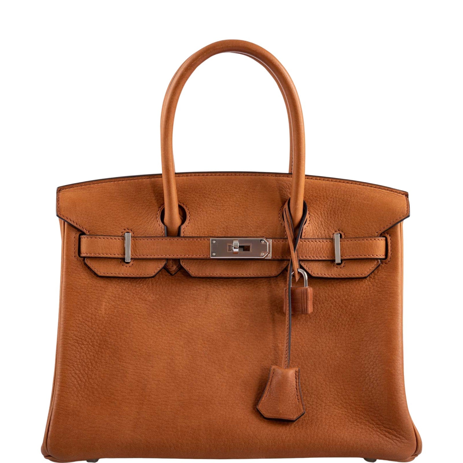 HermesBirkin 30 Saddle Taurillon Palladium Hardware