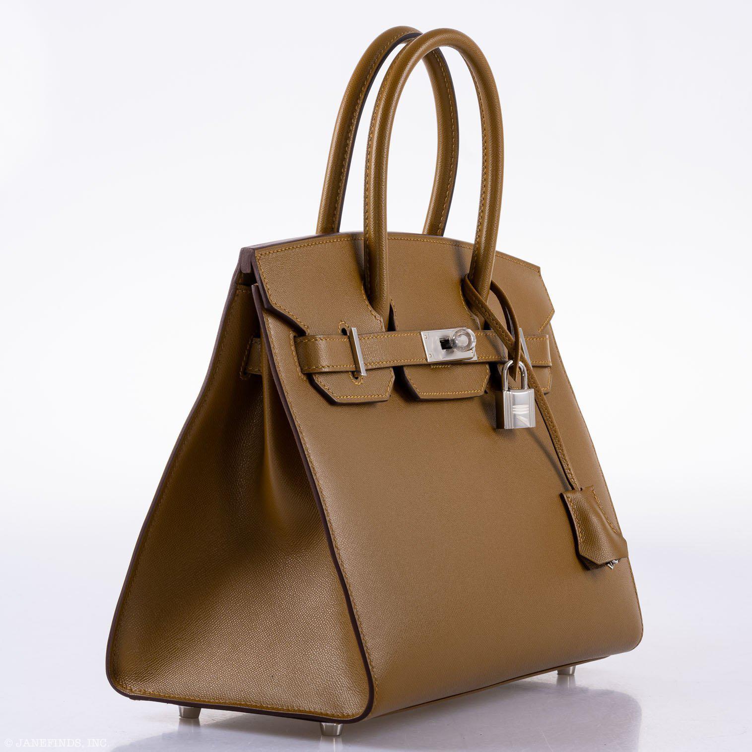HermesBirkin 30 Sellier Bronze Dore Madame Grain Palladium Hardware - 2019, D