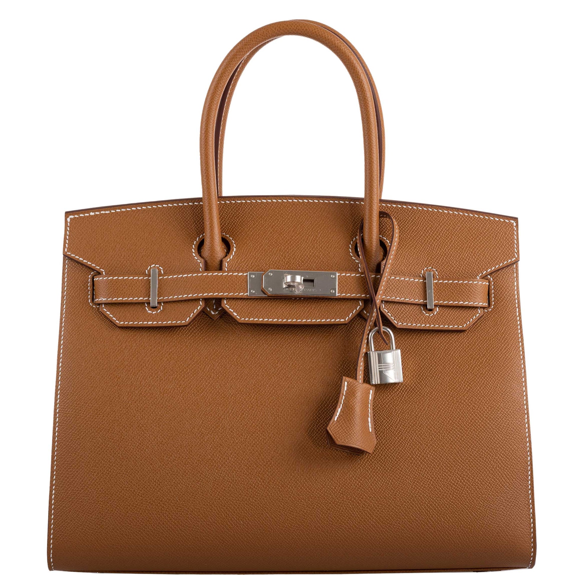 HermesBirkin 30 Sellier Gold Madame Grain leather Palladium Hardware - 2020, Y