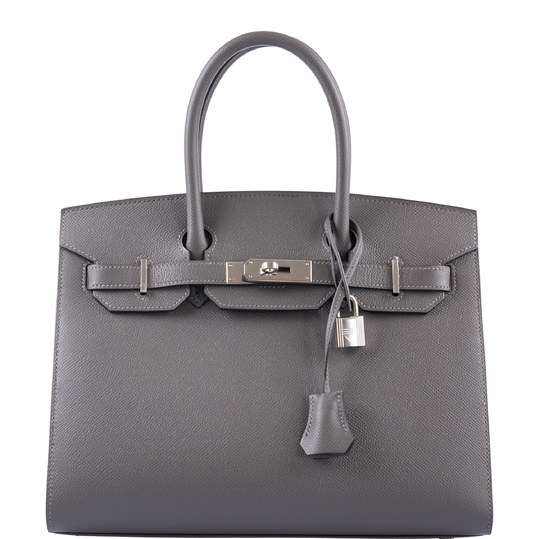 HermesBirkin 30 Sellier Gris Meyer Epsom Palladium Hardware