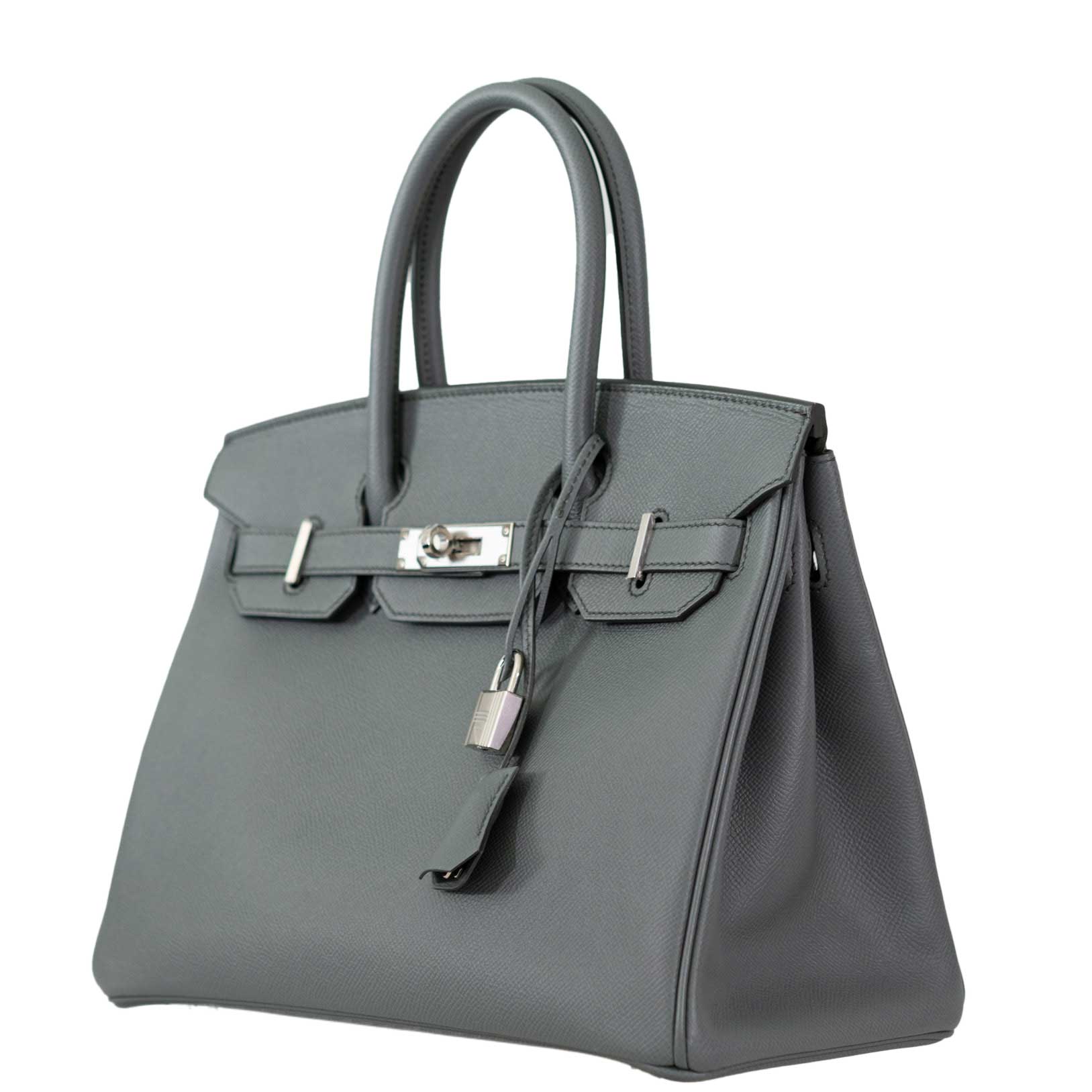 HermesBirkin 30 Vert Amande Epsom with Palladium Hardware - 2019, D