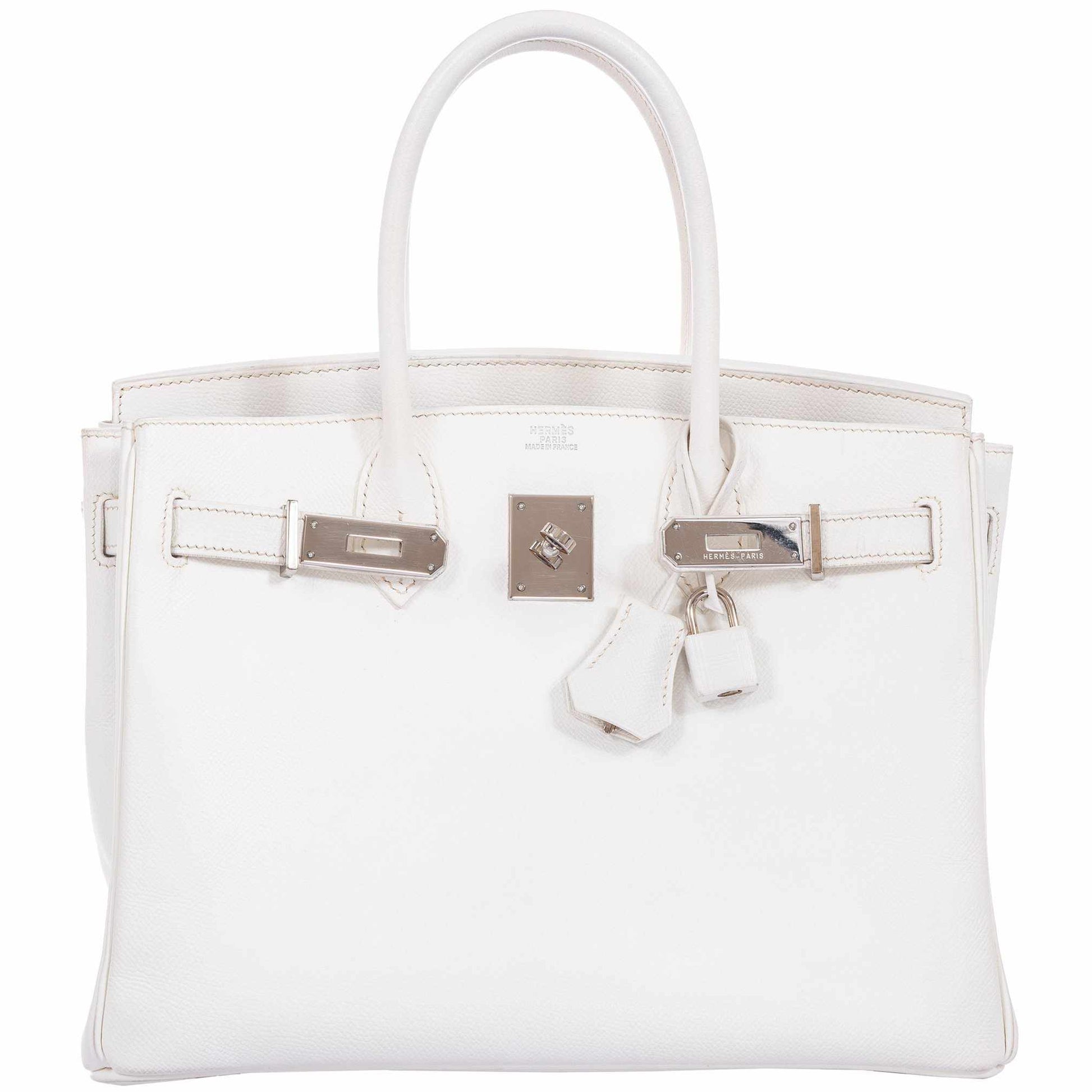 HermesBirkin 30 White Epsom Palladium Hardware