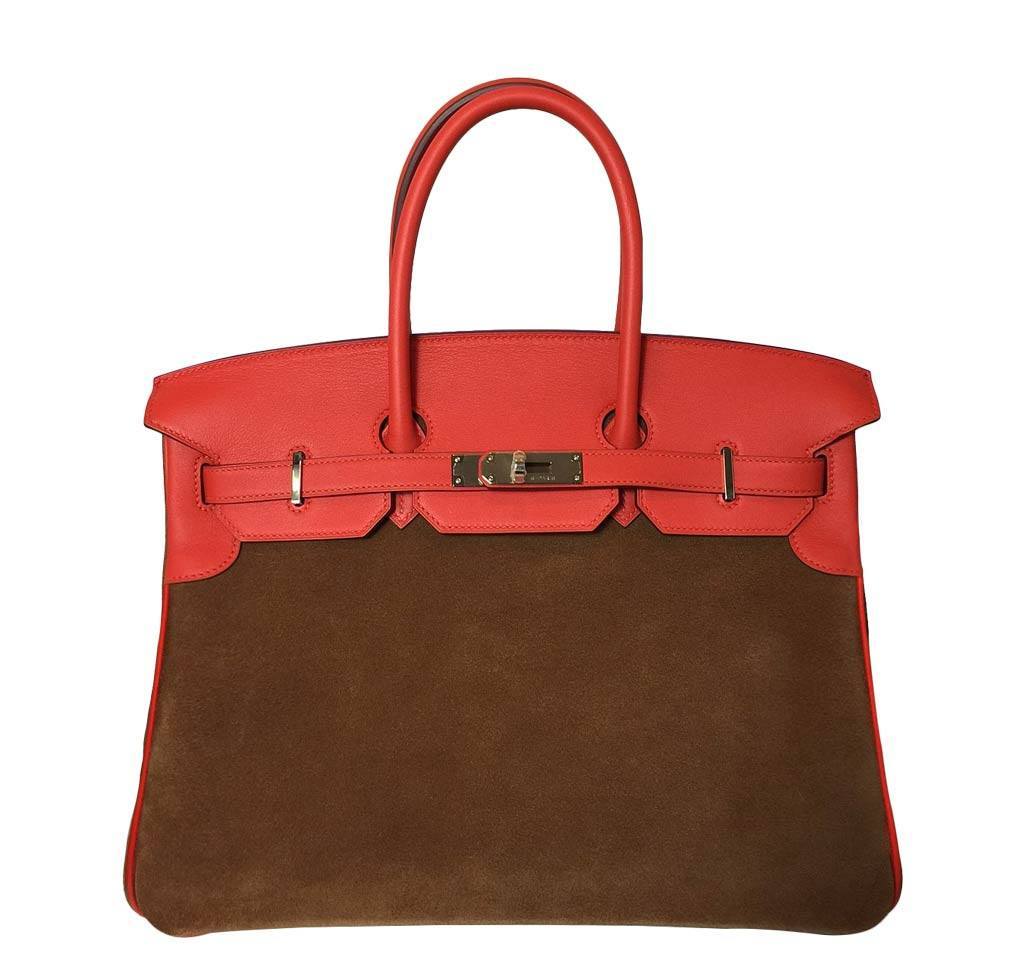 HermesBirkin 35 Grizzly Bag Suede - Limited Editon