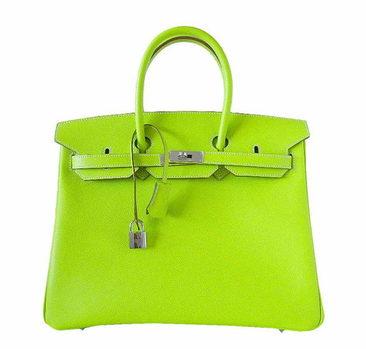 HermesBirkin 35 Kiwi Candy Series Bag