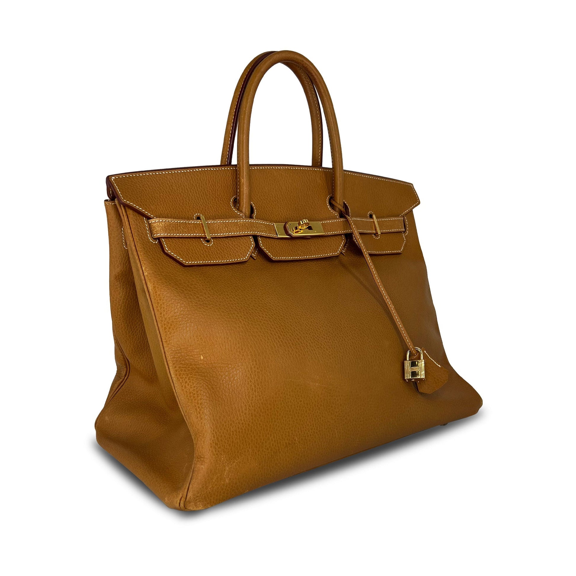   Luxury Hermes Birkin B40 GHW Clemence Leather designer bag