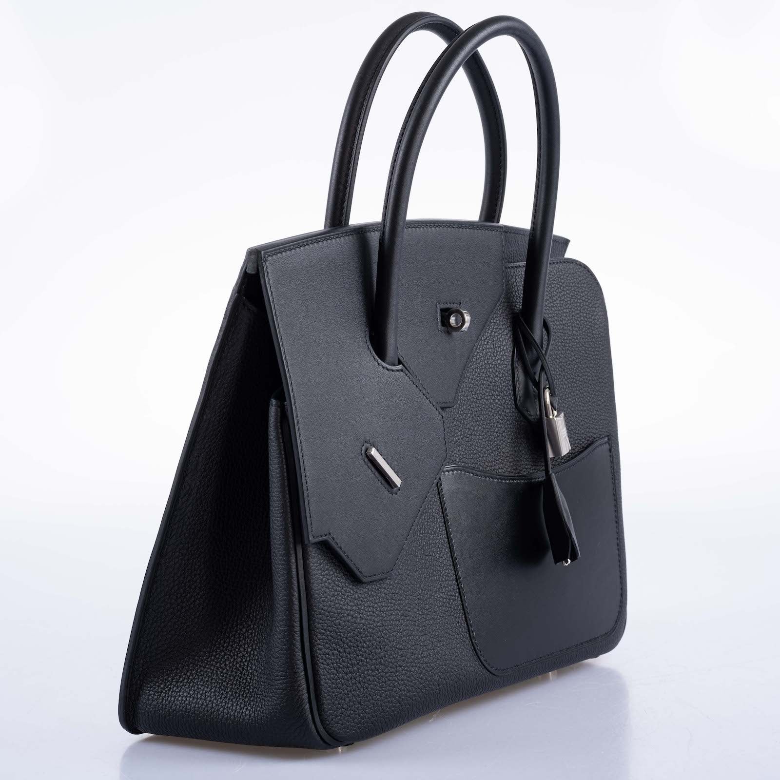 HermesBirkin en Desordre Black Togo and Swift Palladium Hardware
