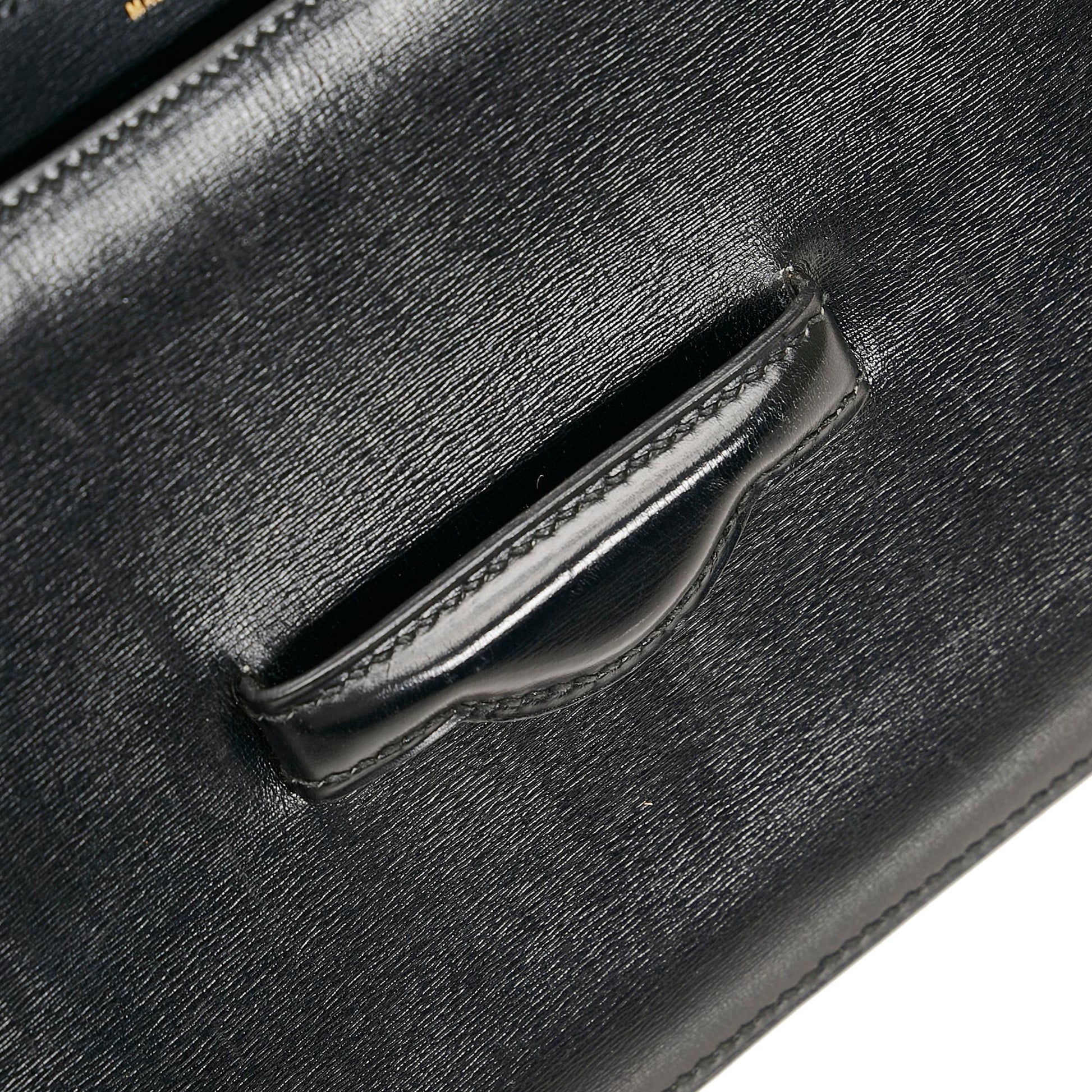 Luxury Hermes Box Calf Leather Clutch Bag (SHG-tVRJO2)