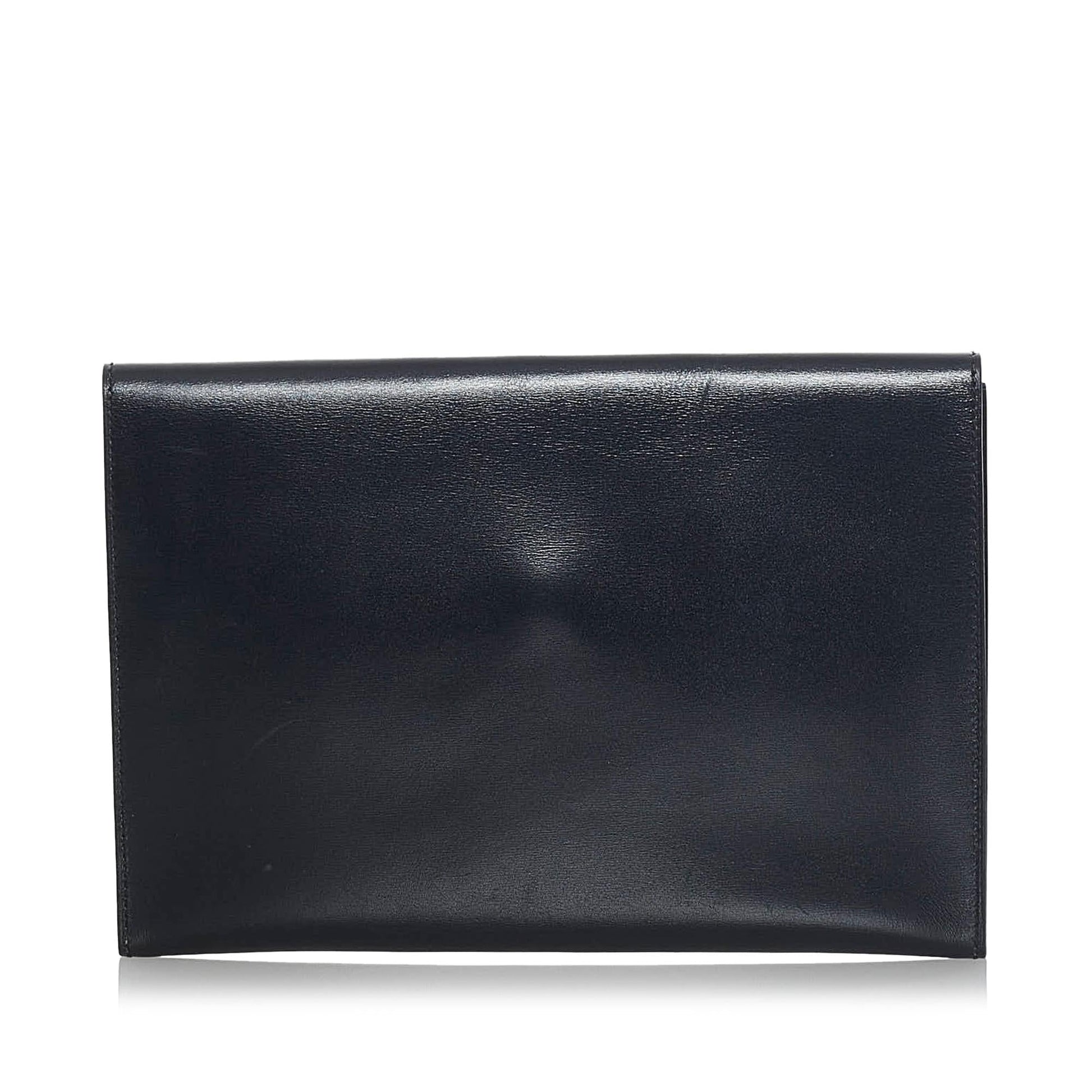 Luxury Hermes Box Pochette Cadena Clutch Bag (SHG-36223)