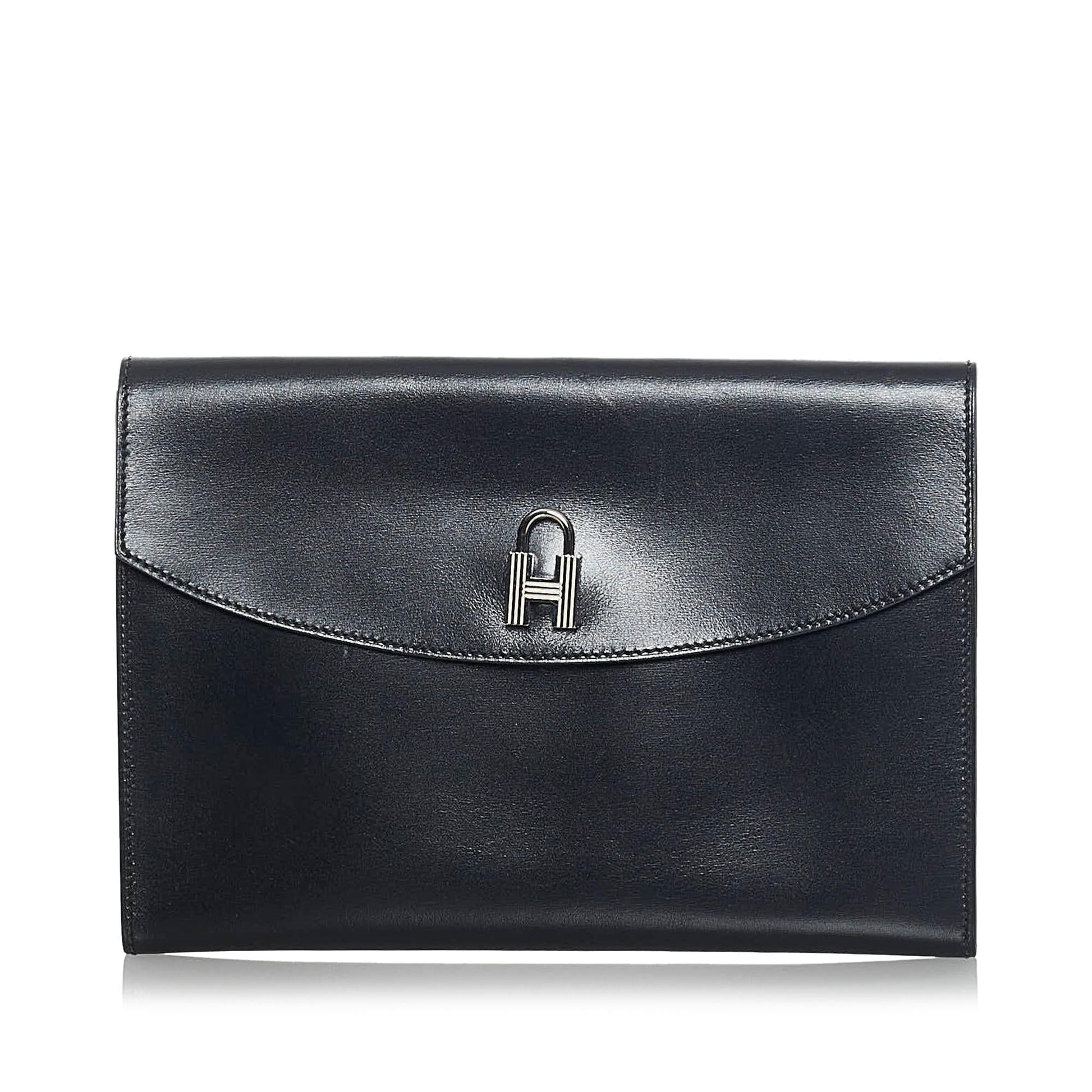 Luxury Hermes Box Pochette Cadena Clutch Bag (SHG-36223)