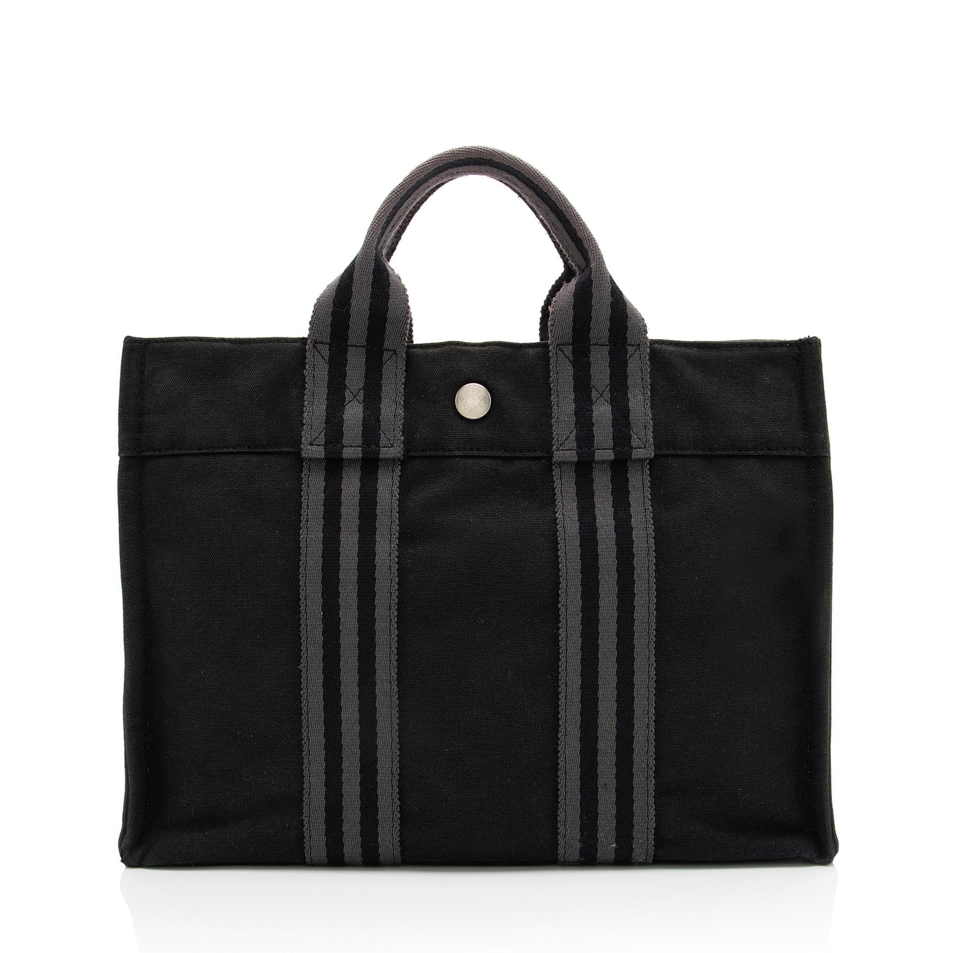 Luxury Hermes Canvas Herline PM Tote (SHF-23028)