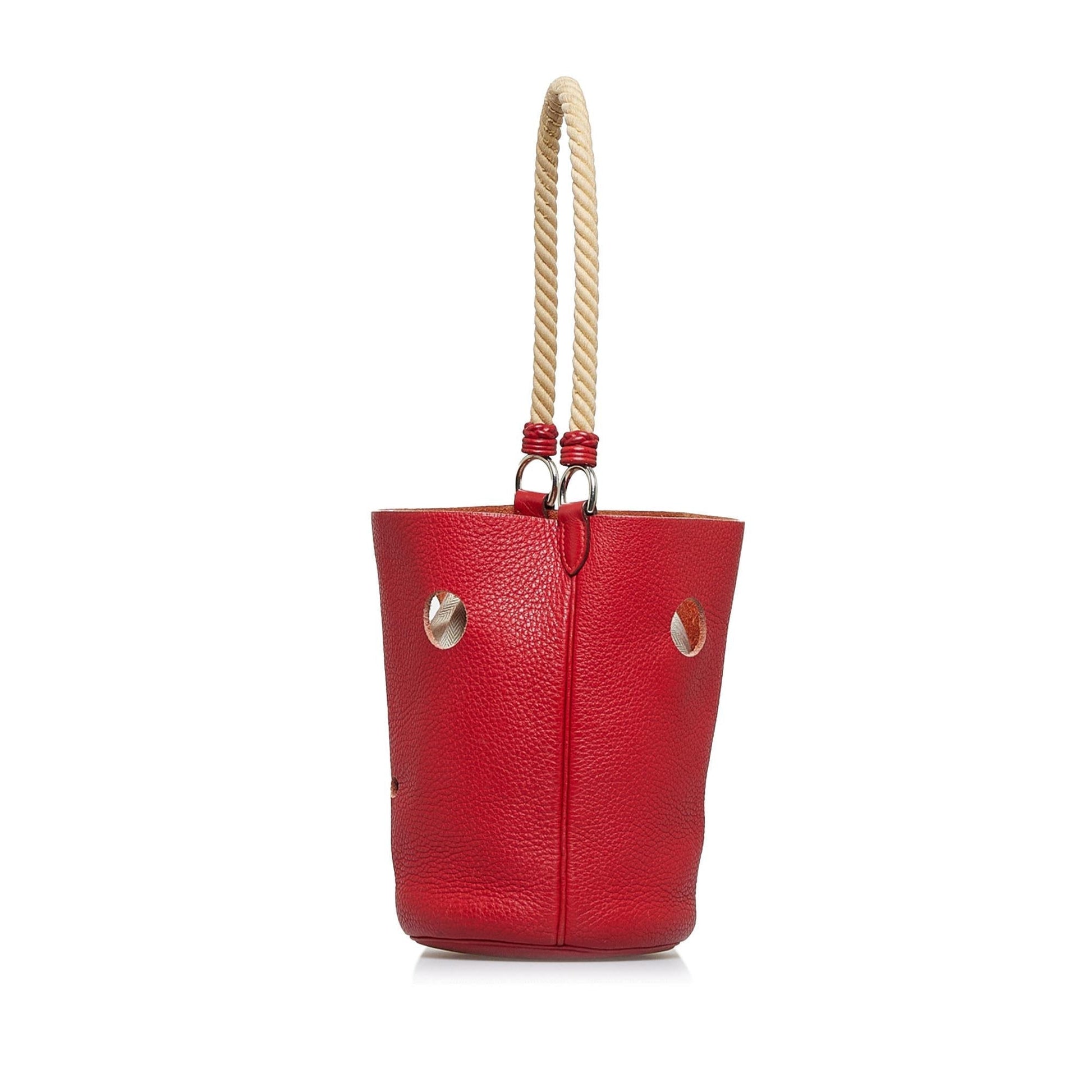 Luxury Hermes Clemence Mangeoire Bucket PM (SHG-whCmlQ)