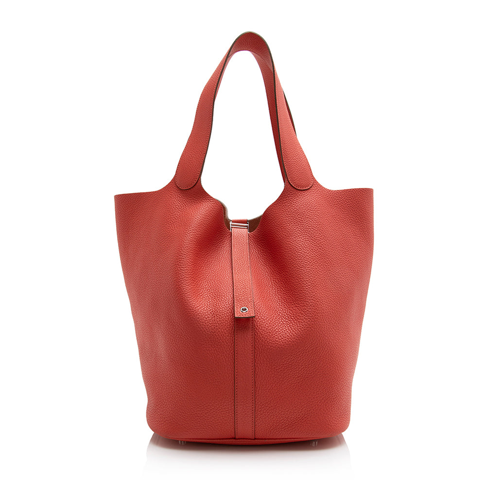 Luxury Hermes Clemence Picotin TGM Shoulder Bag (SHF-21597)