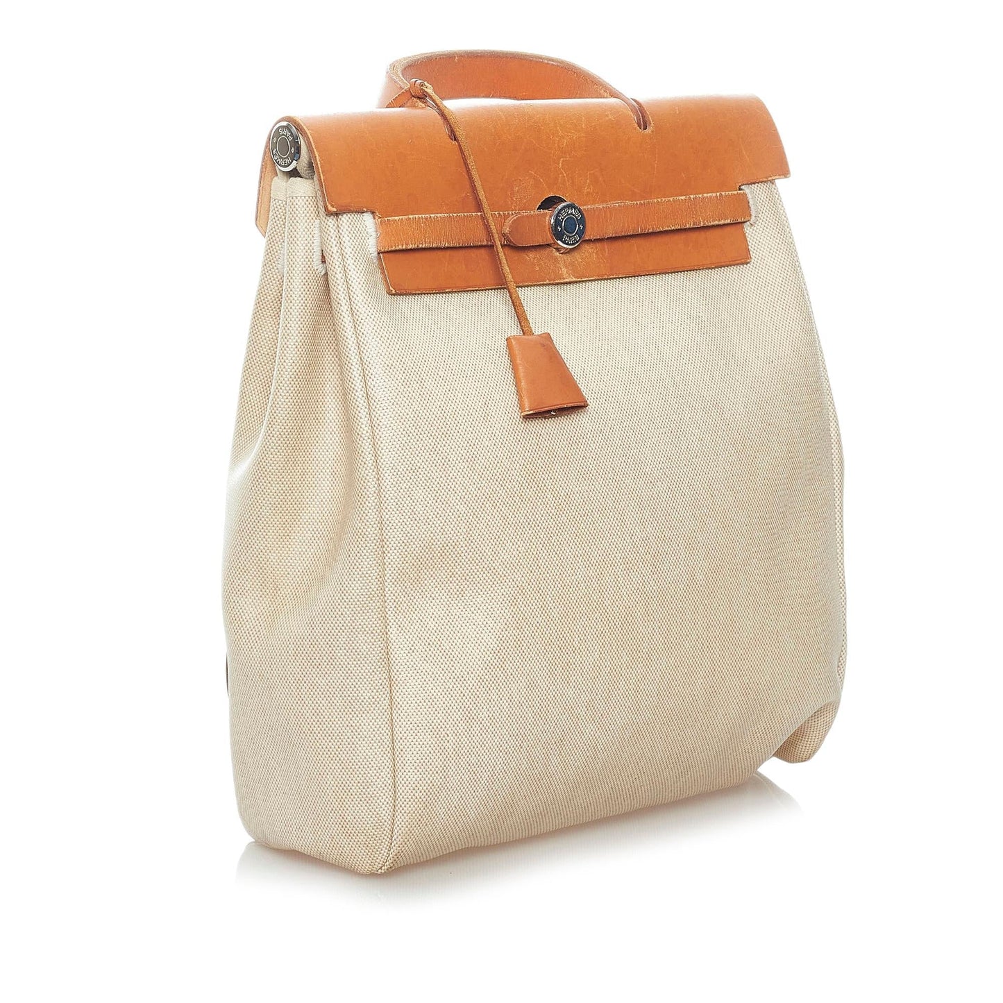 Luxury Hermes Herbag Canvas Backpack (SHG-32314)