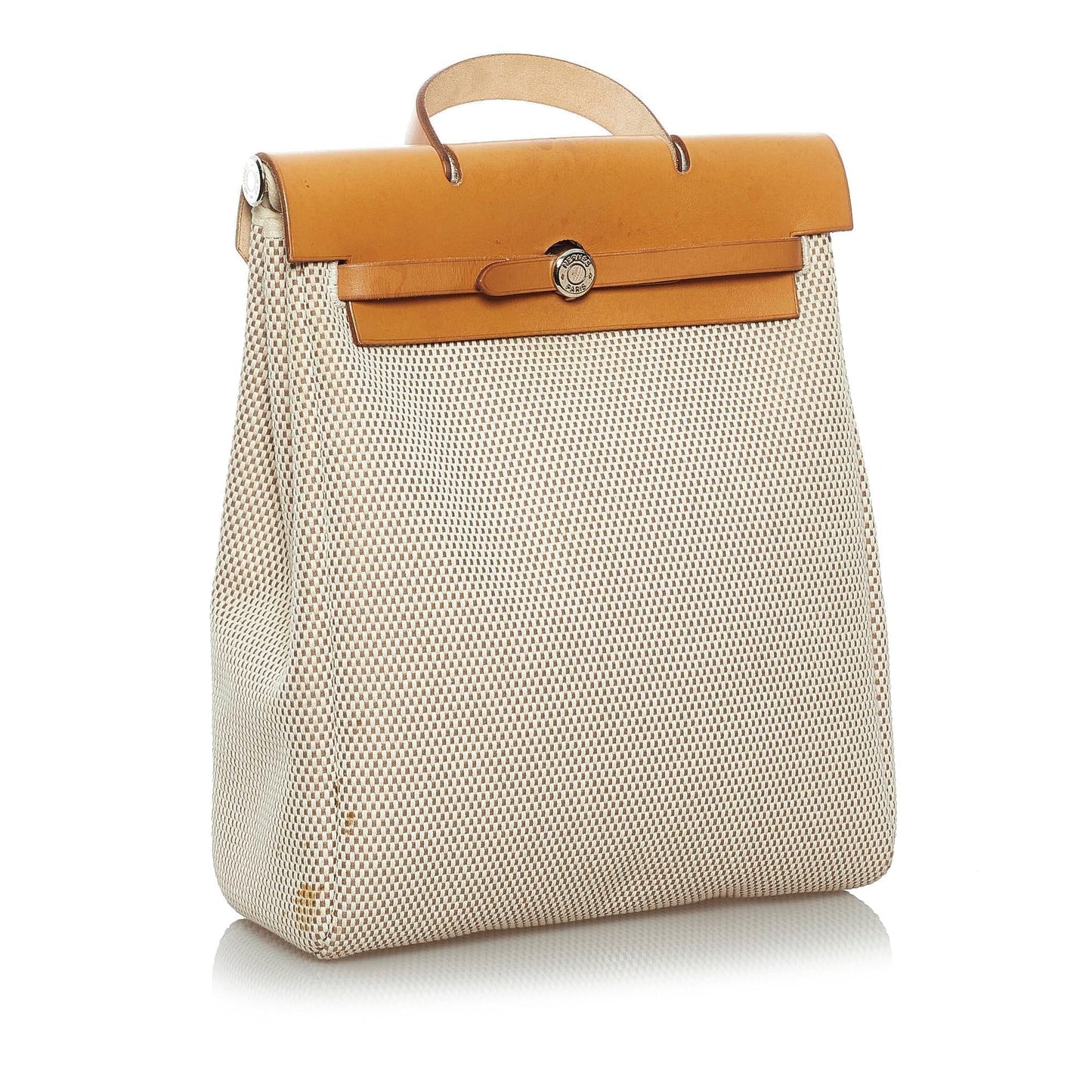 Luxury Hermes Herbag Canvas Backpack (SHG-33722)