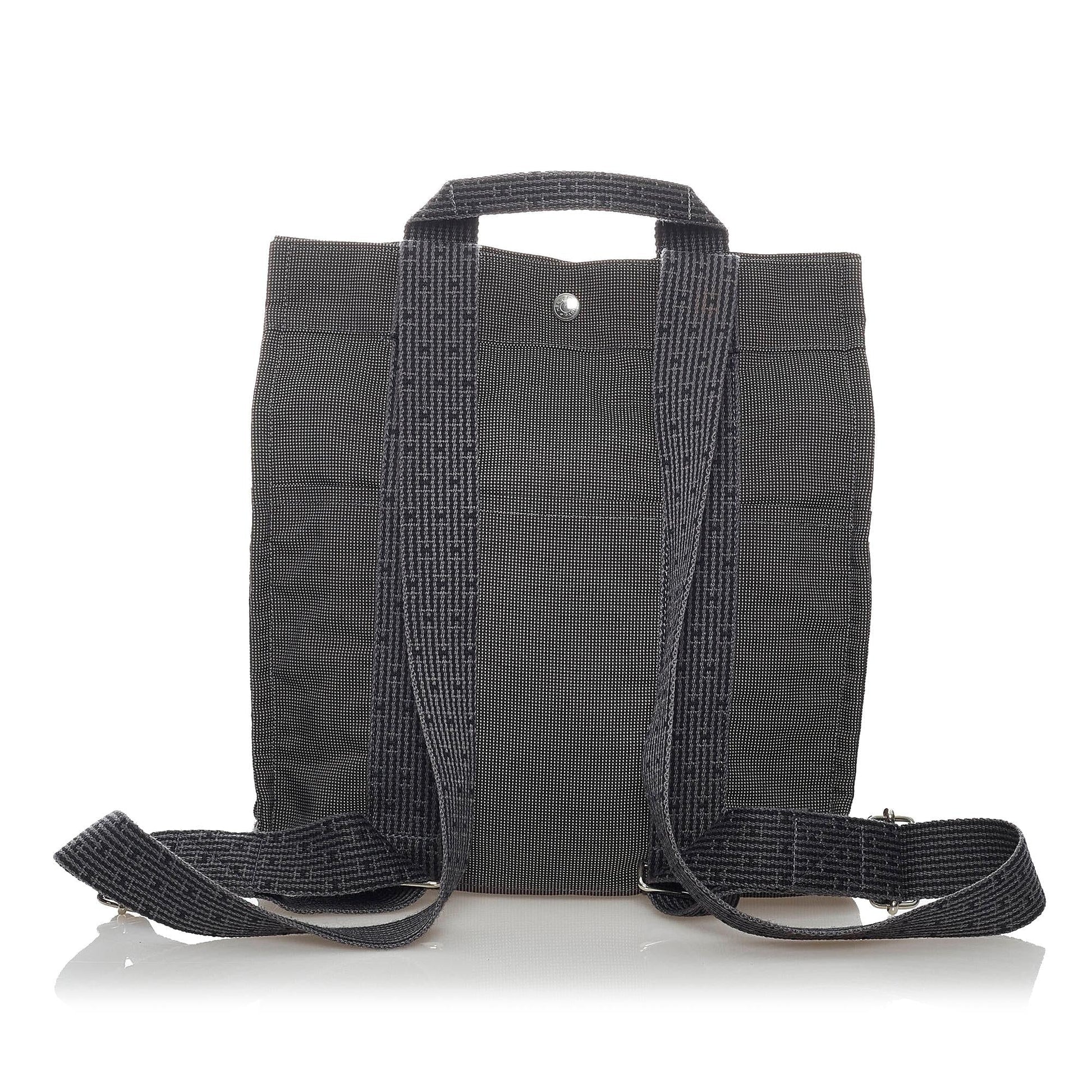 Luxury Hermes Herline Canvas Backpack MM (SHG-jTh1Jl)