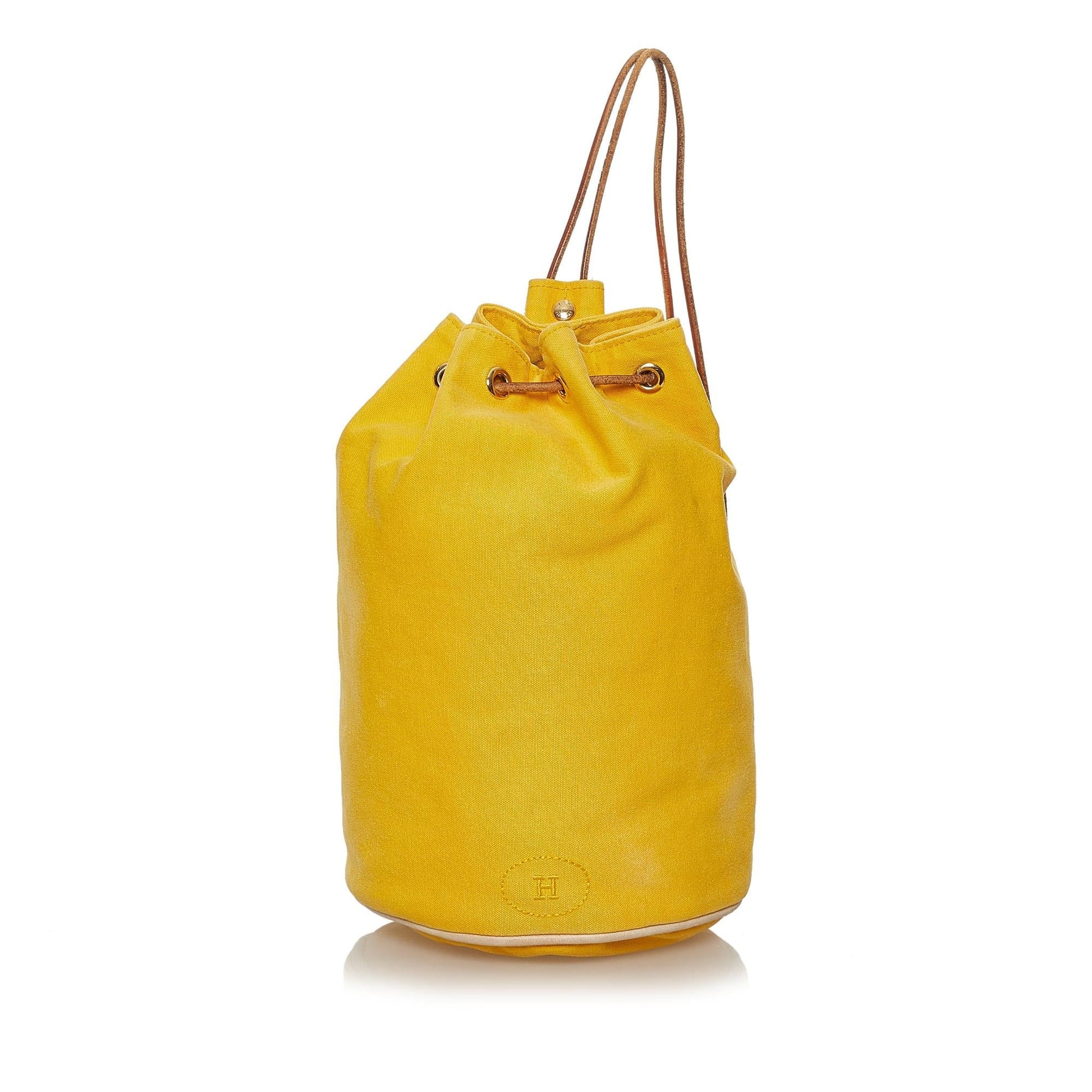 Luxury Hermes Polochon Mimile Canvas Backpack (SHG-28391)
