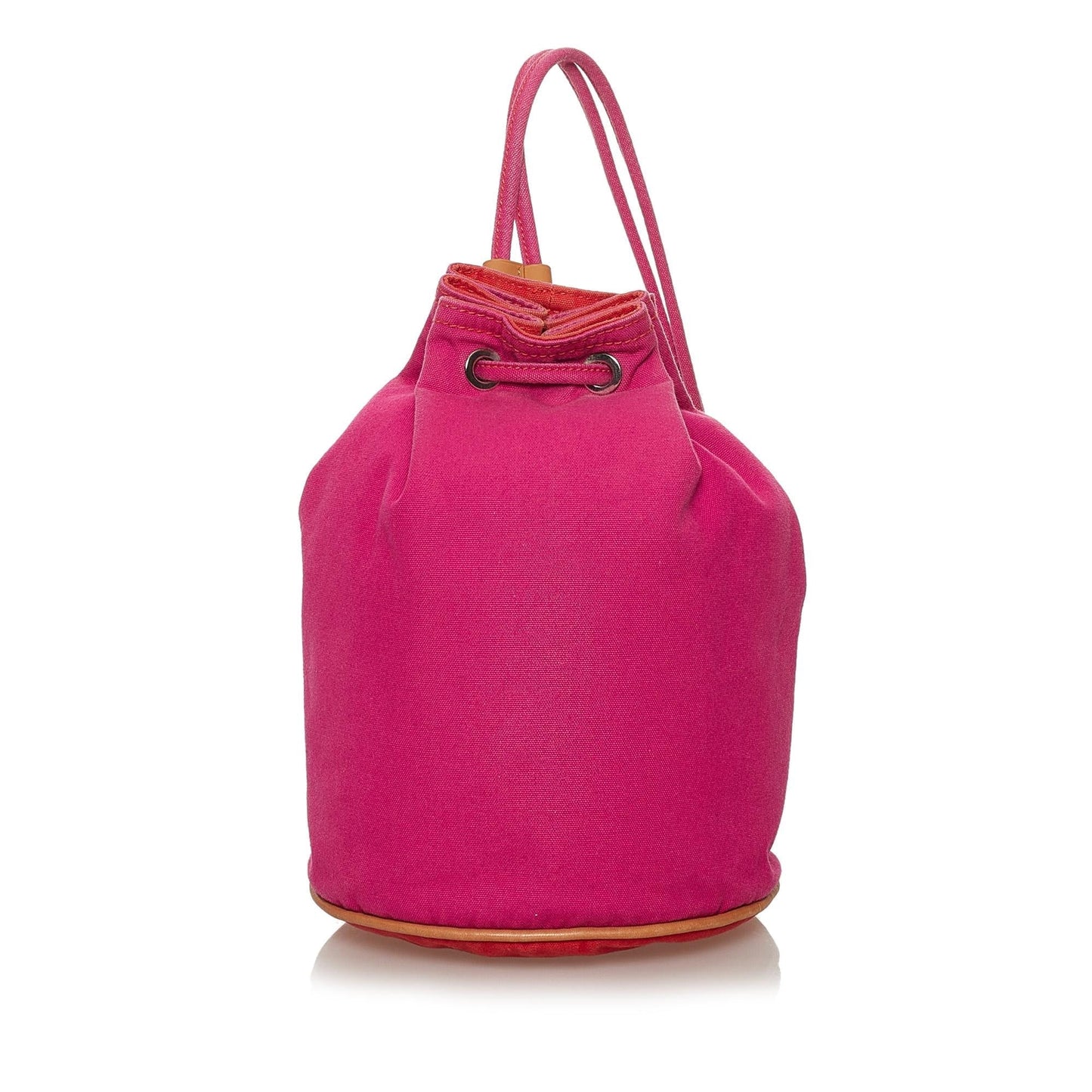 Luxury Hermes Polochon Mimile Canvas Backpack (SHG-28450)