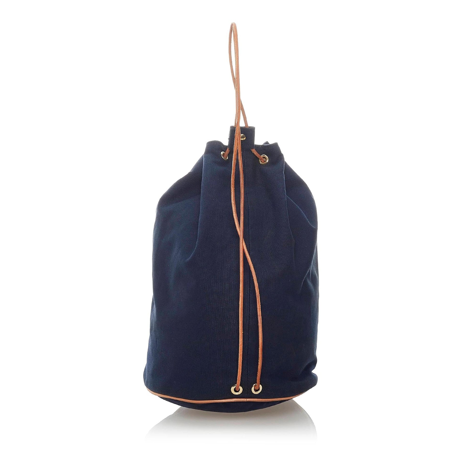 Luxury Hermes Polochon Mimile Canvas Backpack (SHG-32271)