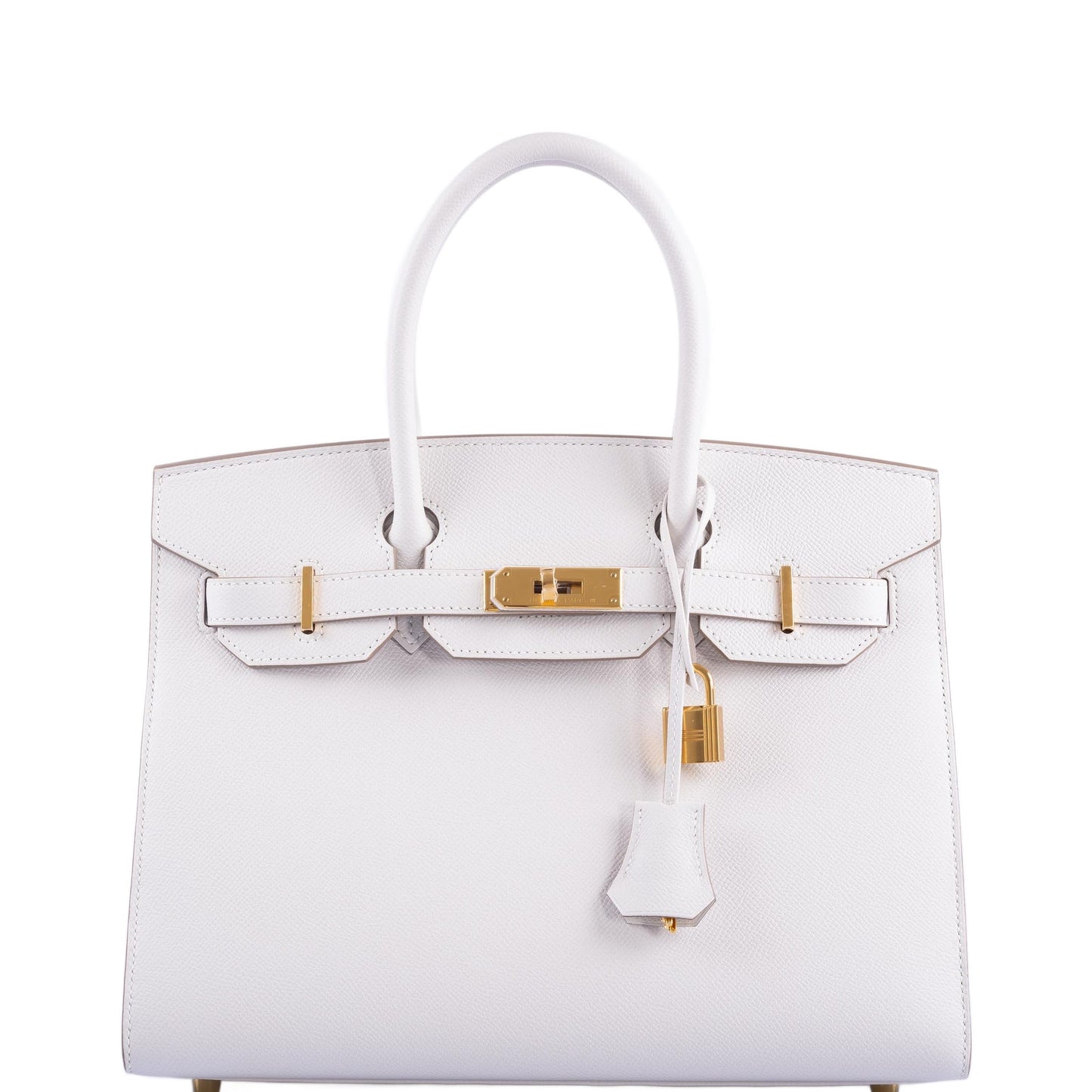 HermesSellier Birkin 30 Gris Pale Epsom Gold Hardware