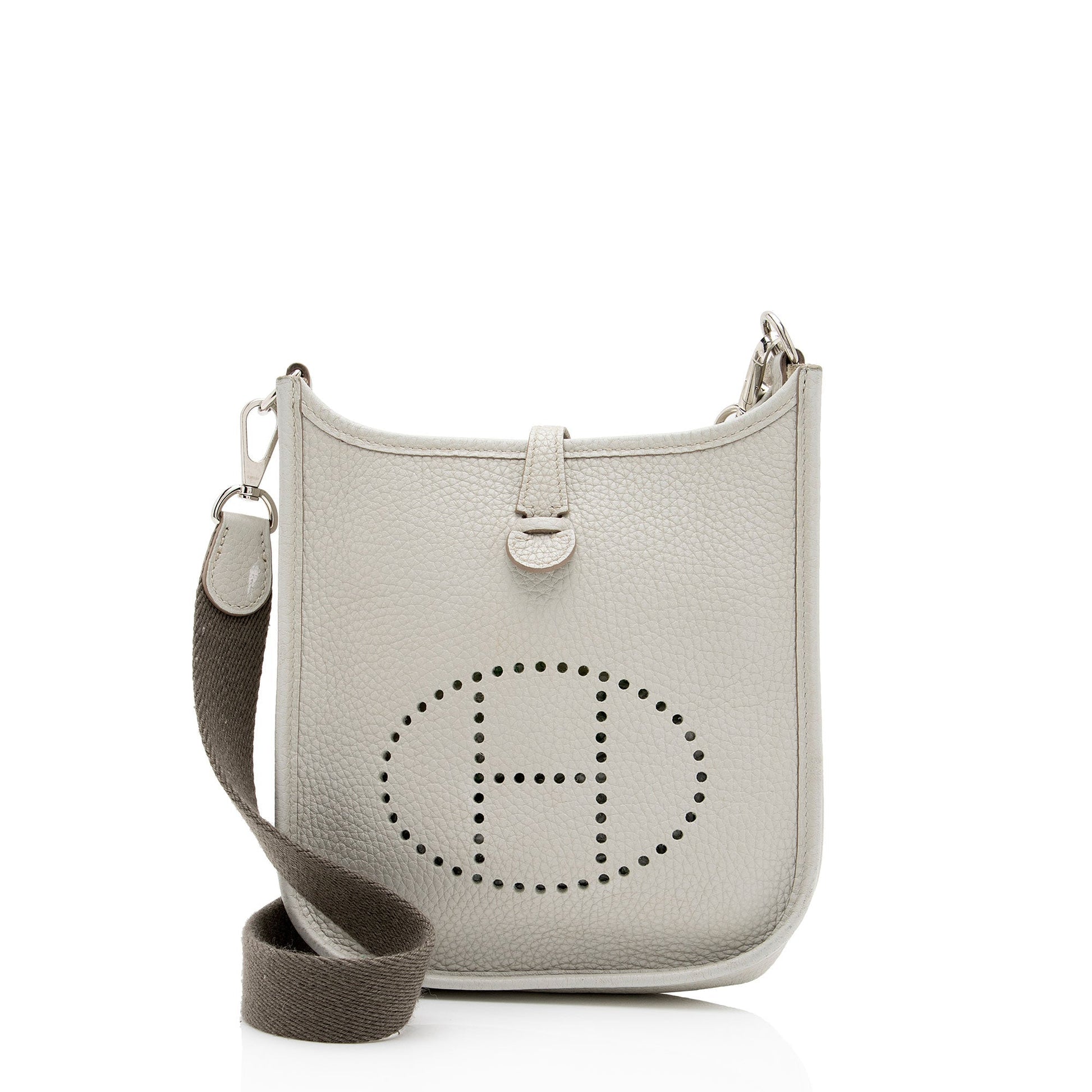 Luxury Hermes Taurillon Clemence Amazone Evelyne TPM Shoulder Bag (SHF-ssXCOE)