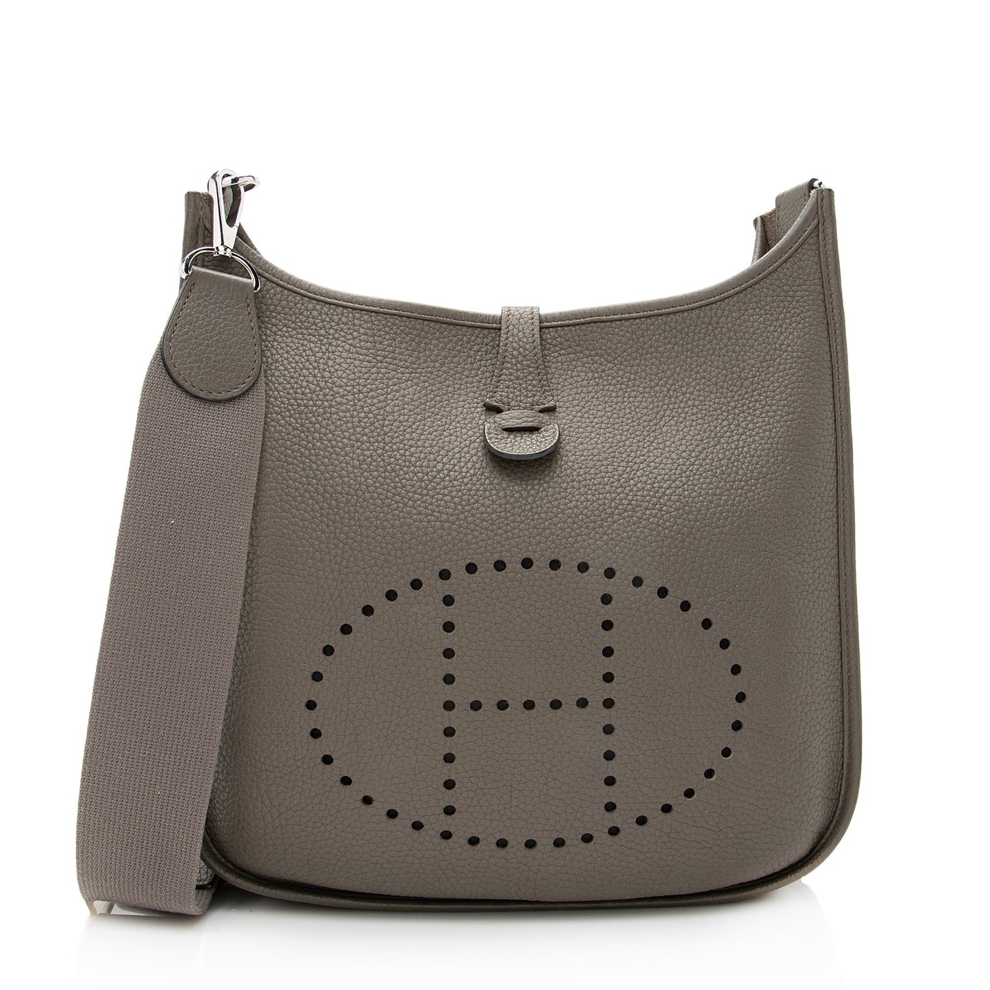 Luxury Hermes Taurillon Clemence Evelyne III PM Shoulder Bag (SHF-22515)