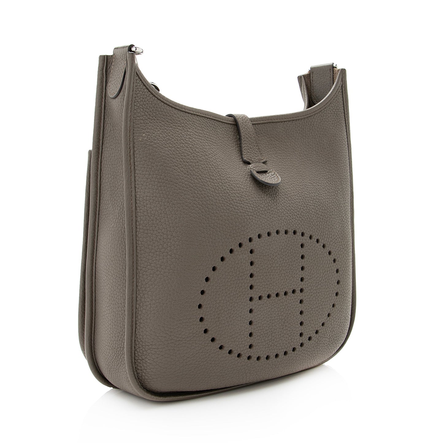 Luxury Hermes Taurillon Clemence Evelyne III PM Shoulder Bag (SHF-22515)
