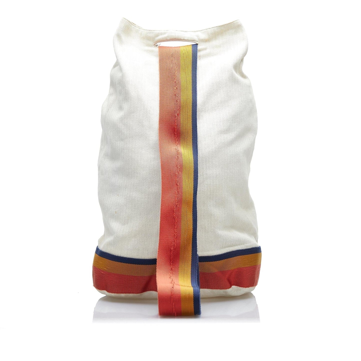 Luxury Hermes Toile Chevron Cavalier Sling Bag (SHG-Qhlu50)