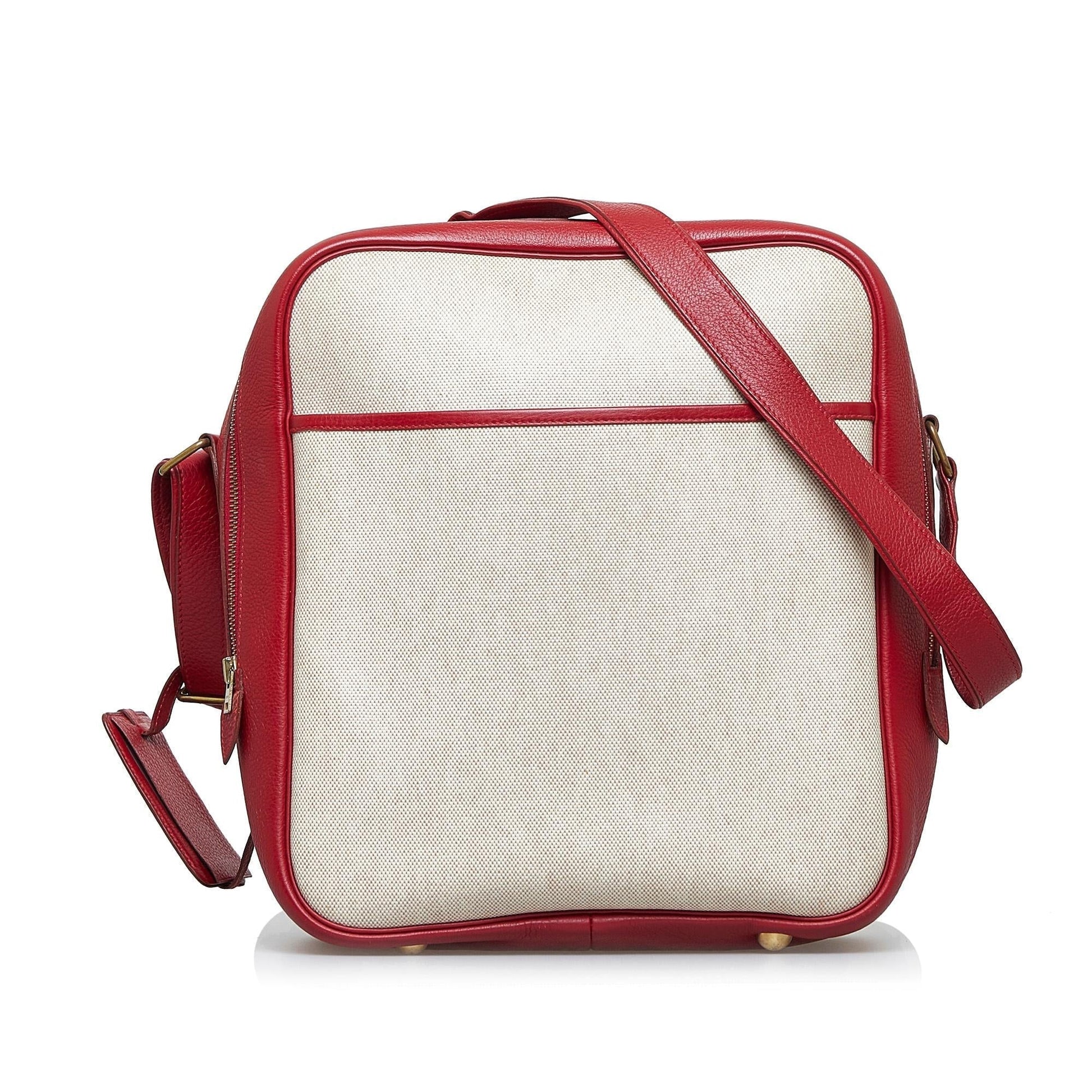 Luxury Hermes Toile Victoria Messenger Bag (SHG-ofetp4)