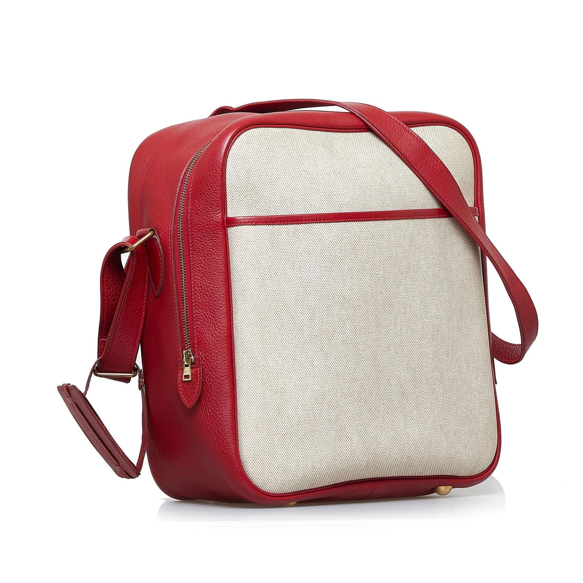Luxury Hermes Toile Victoria Messenger Bag (SHG-ofetp4)