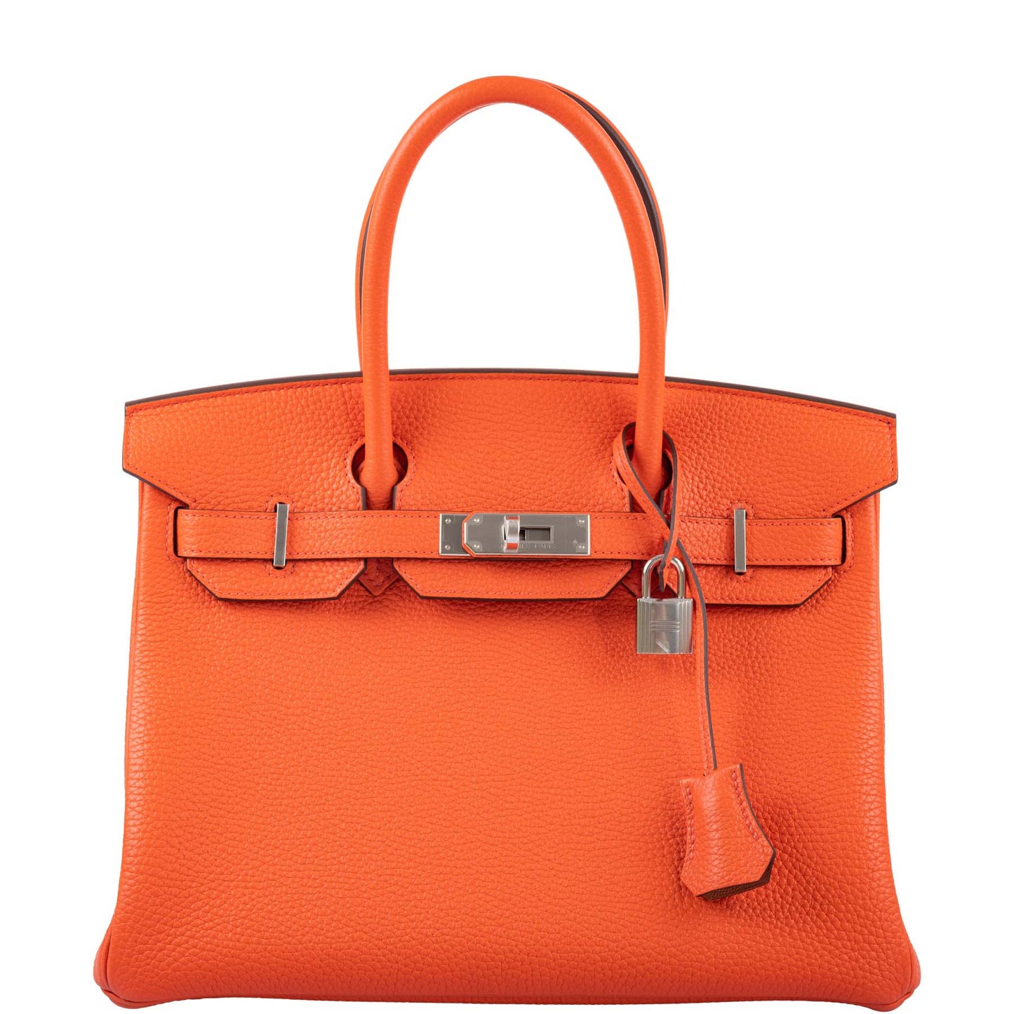 HermesVerso Birkin 30 Orange Poppy Clemence & Blush Palladium Hardware