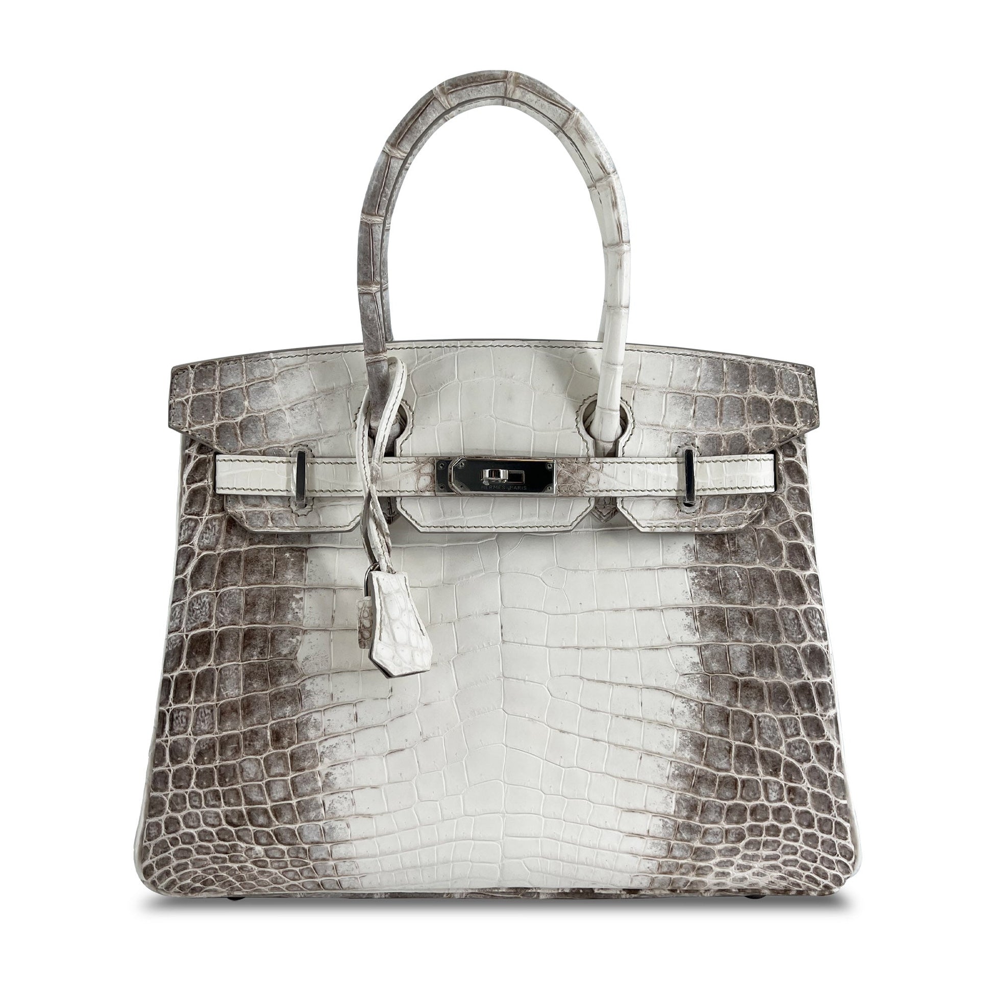   Luxury Hermes B30 Himalaya Niloticus Croco Matte PHW designer bag