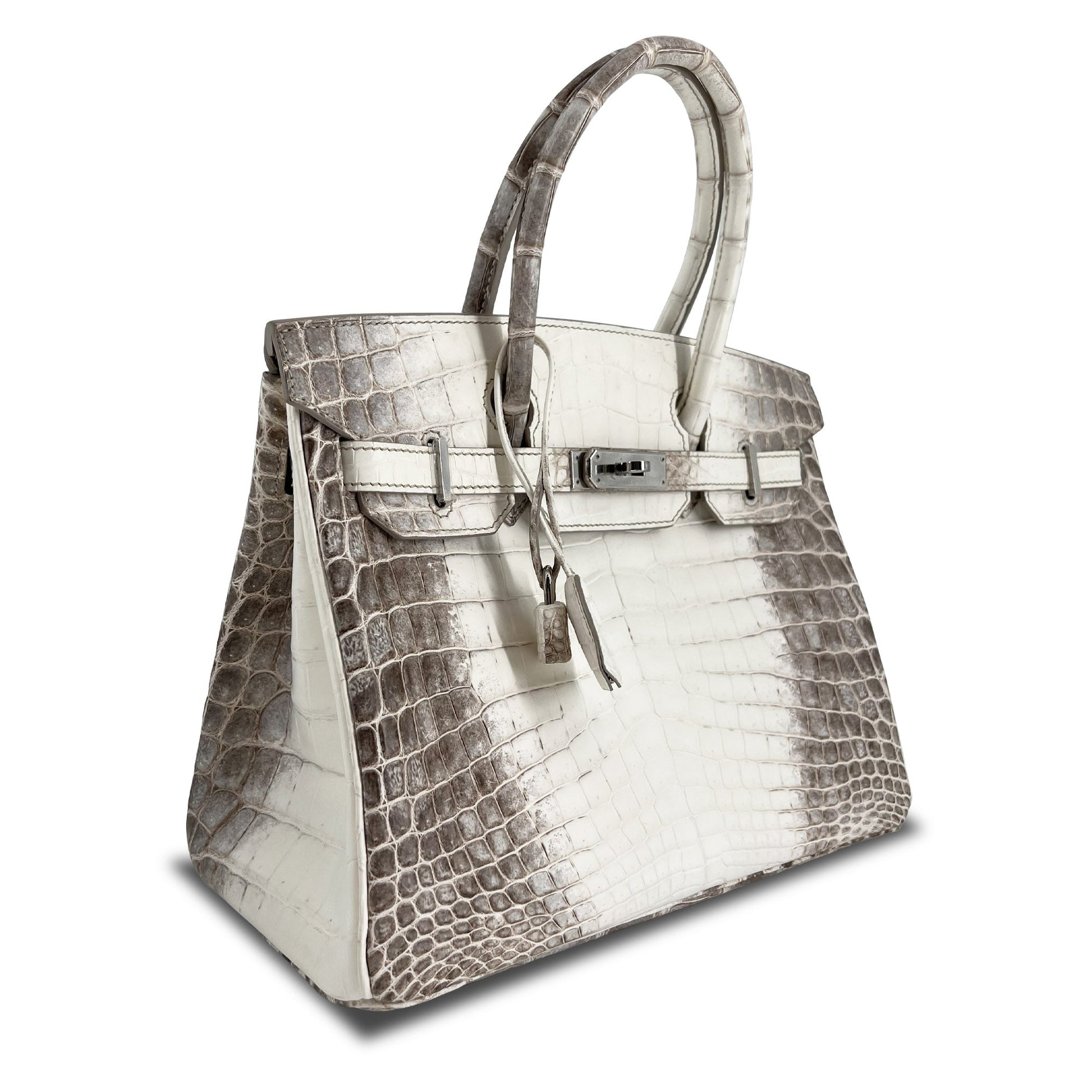   Luxury Hermes B30 Himalaya Niloticus Croco Matte PHW designer bag