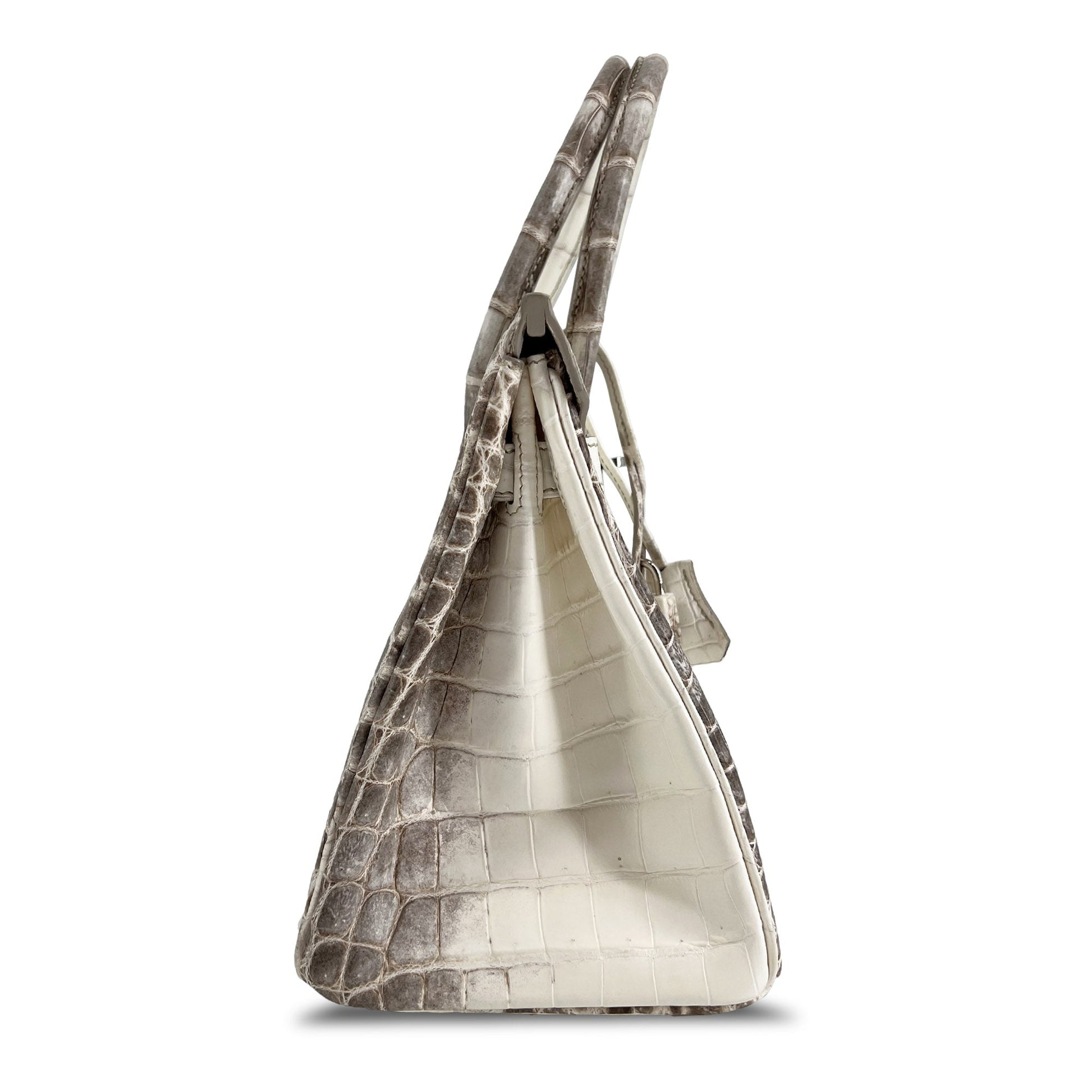   Luxury Hermes B30 Himalaya Niloticus Croco Matte PHW designer bag