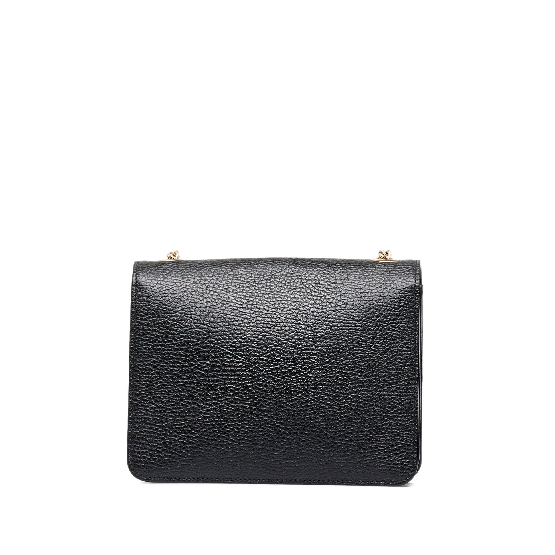 Gucci Interlocking G Black Leather Crossbody