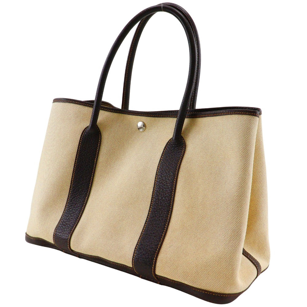 HERMES Tote Bag Tower ash Beige / Brown Garden party PM Women