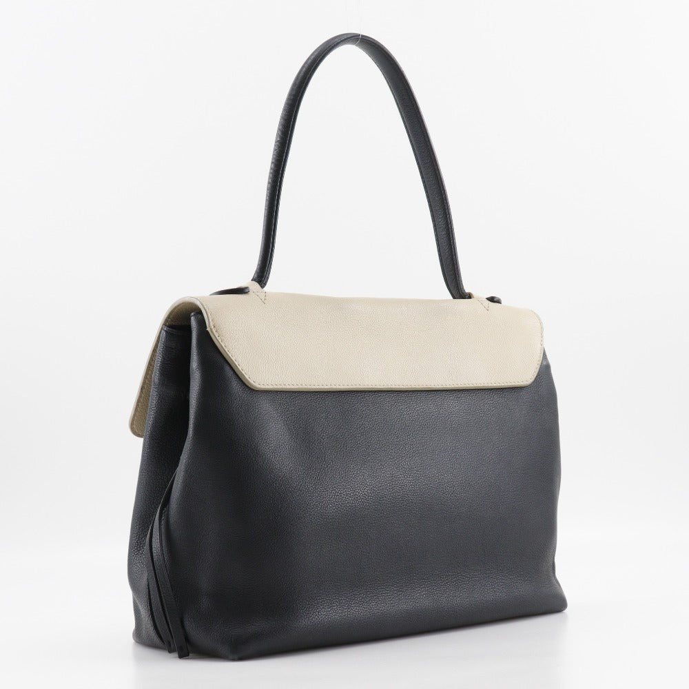 LOUIS VUITTON Tote Bag Calfskin Black / beige Rock Me MM