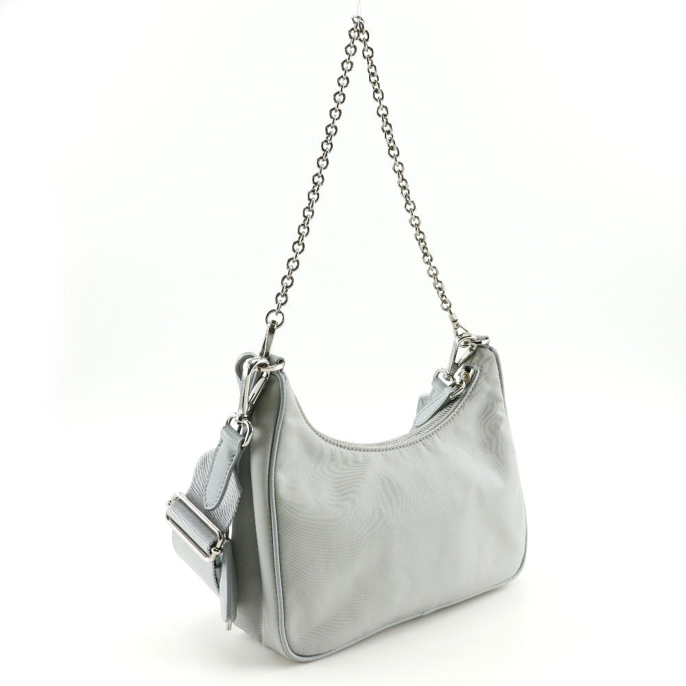 PRADA Shoulder Bag 1BH204 Nylon gray 2WAY Re-Edition 2005